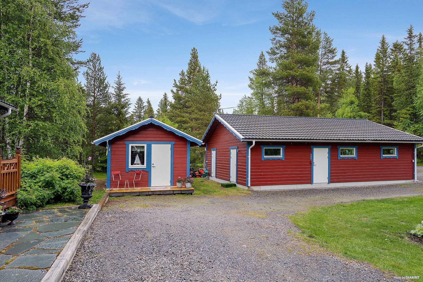 Gäststuga 1 och garage 1