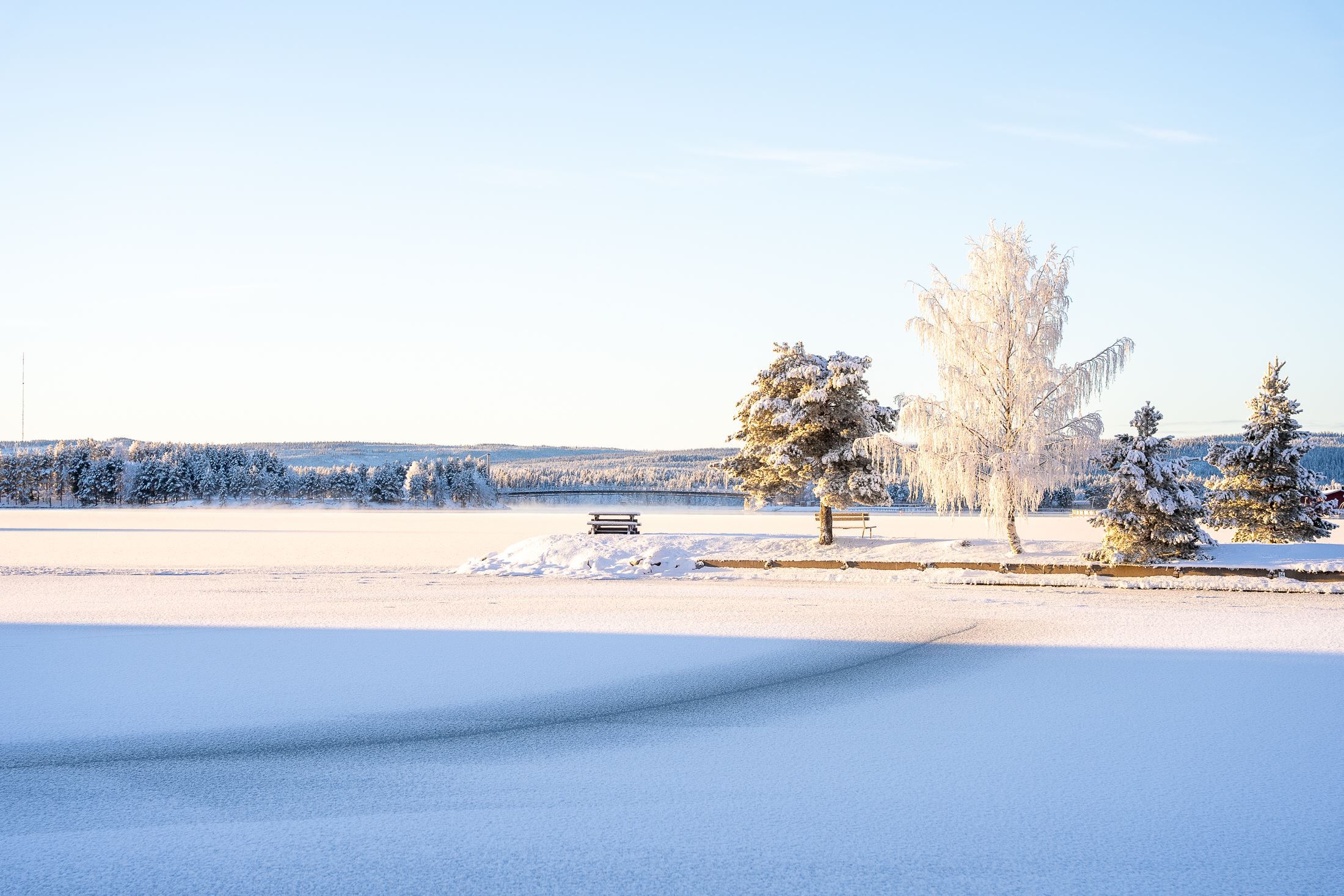 Strandpromenaden i Storuman