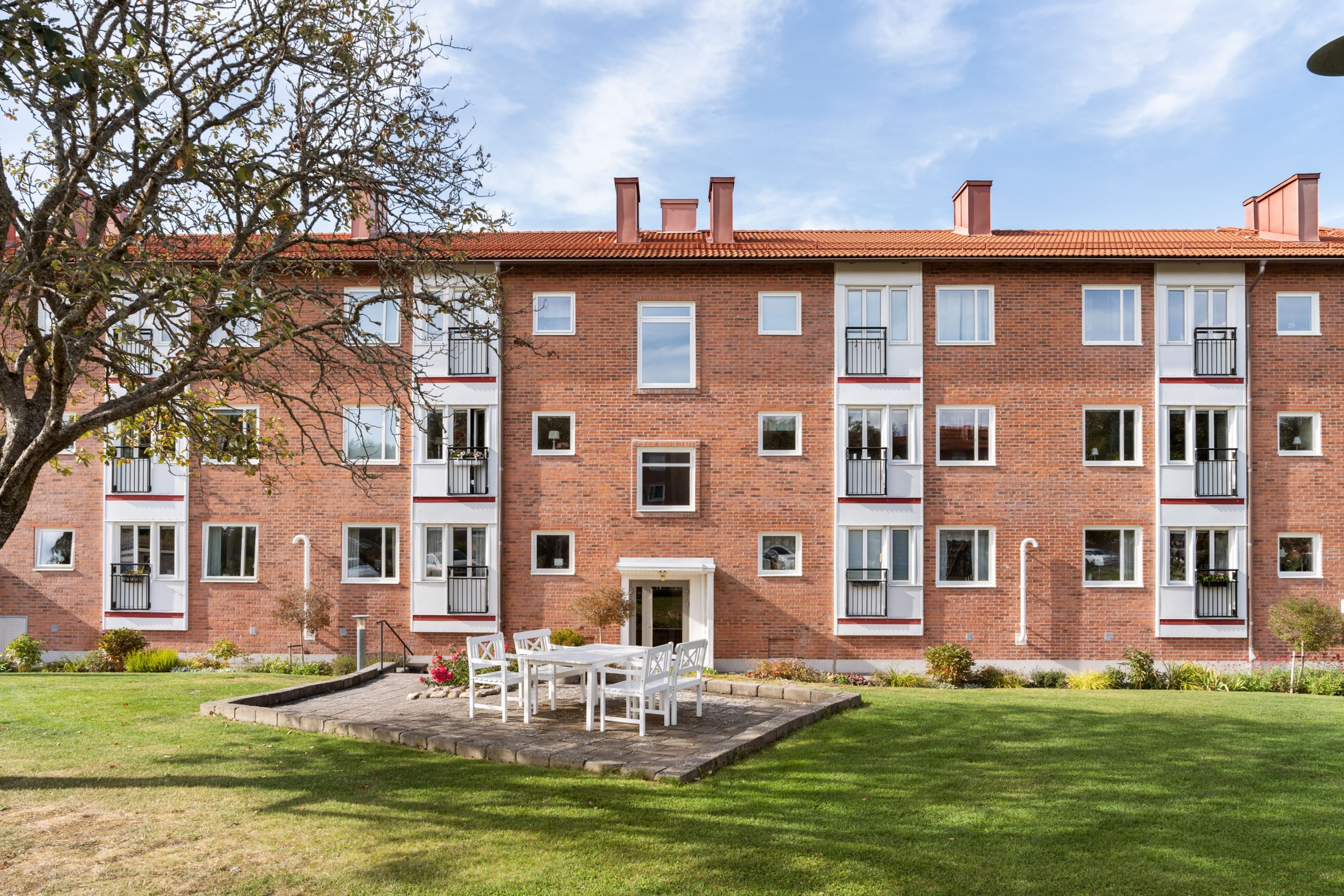 Gemensam innergård.