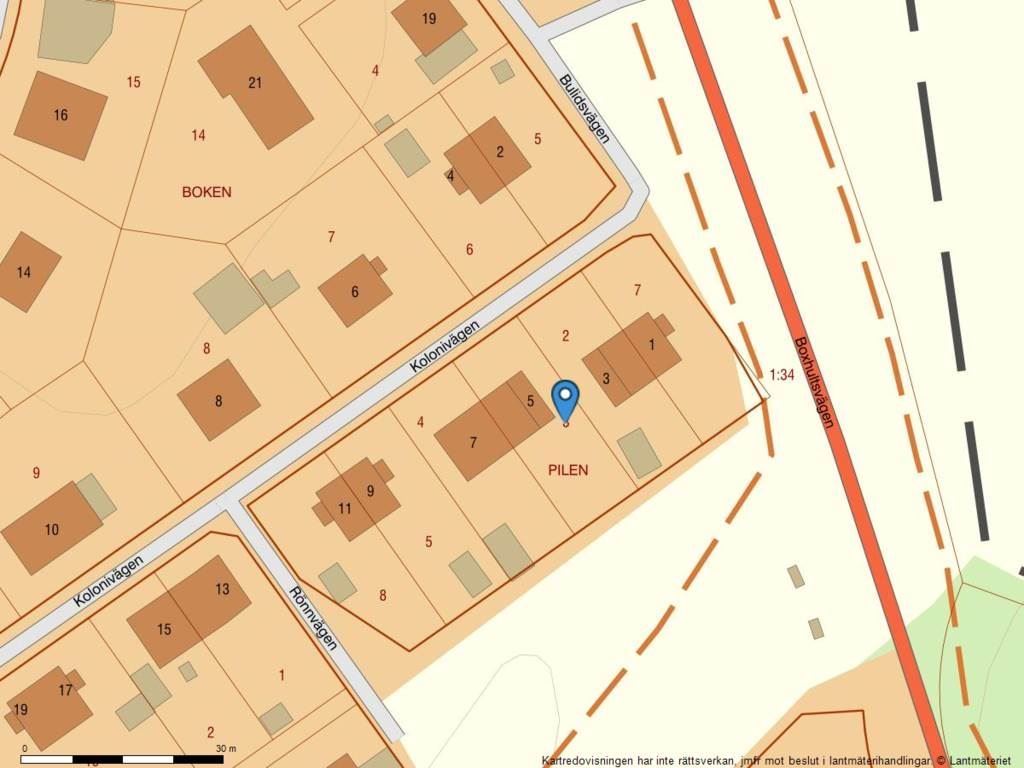 Lågupplöst Fastighetskarta