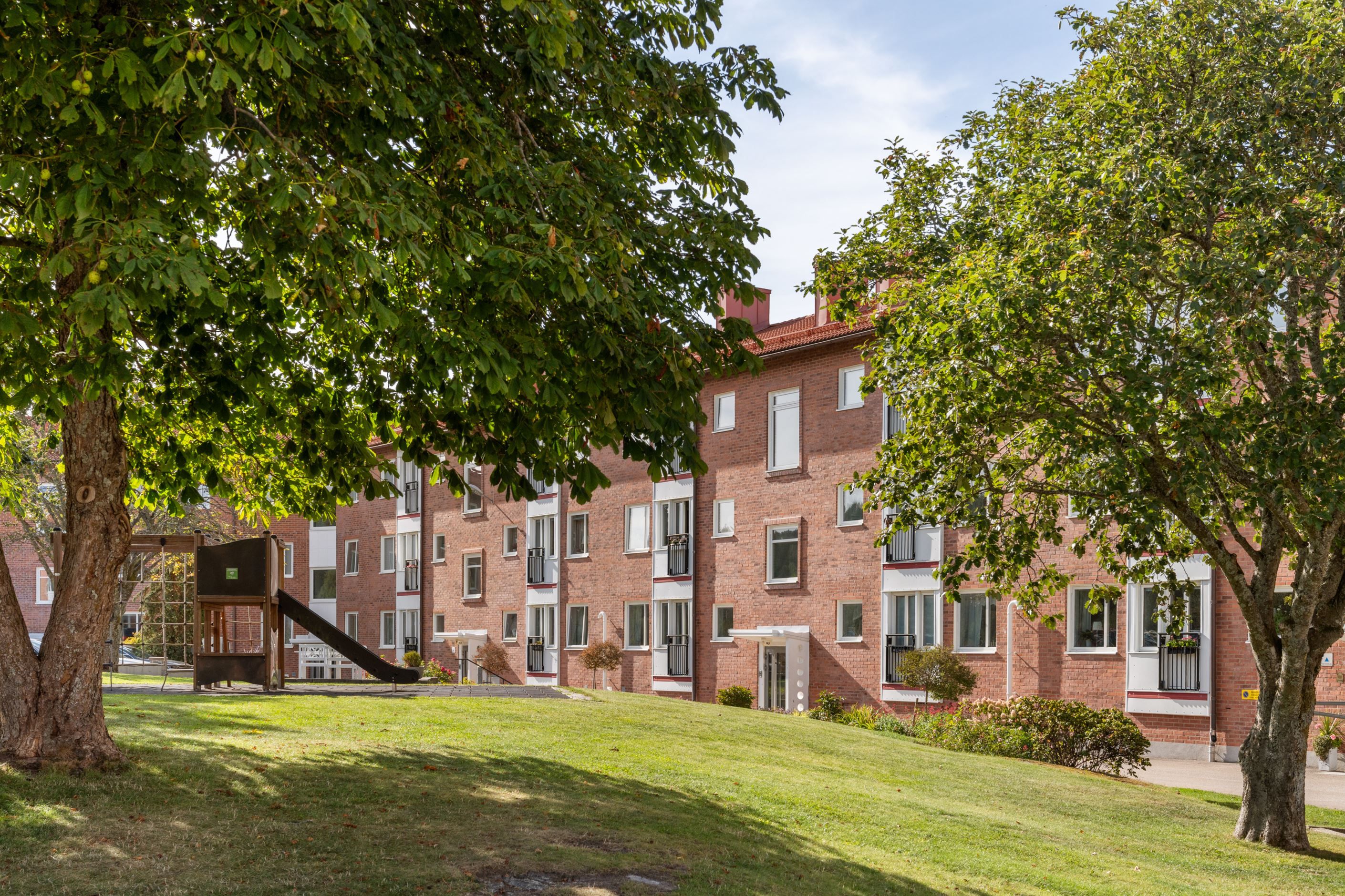 Gemensam innergård.