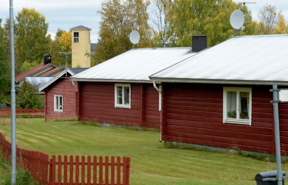 Parhusen i nordlig riktning
