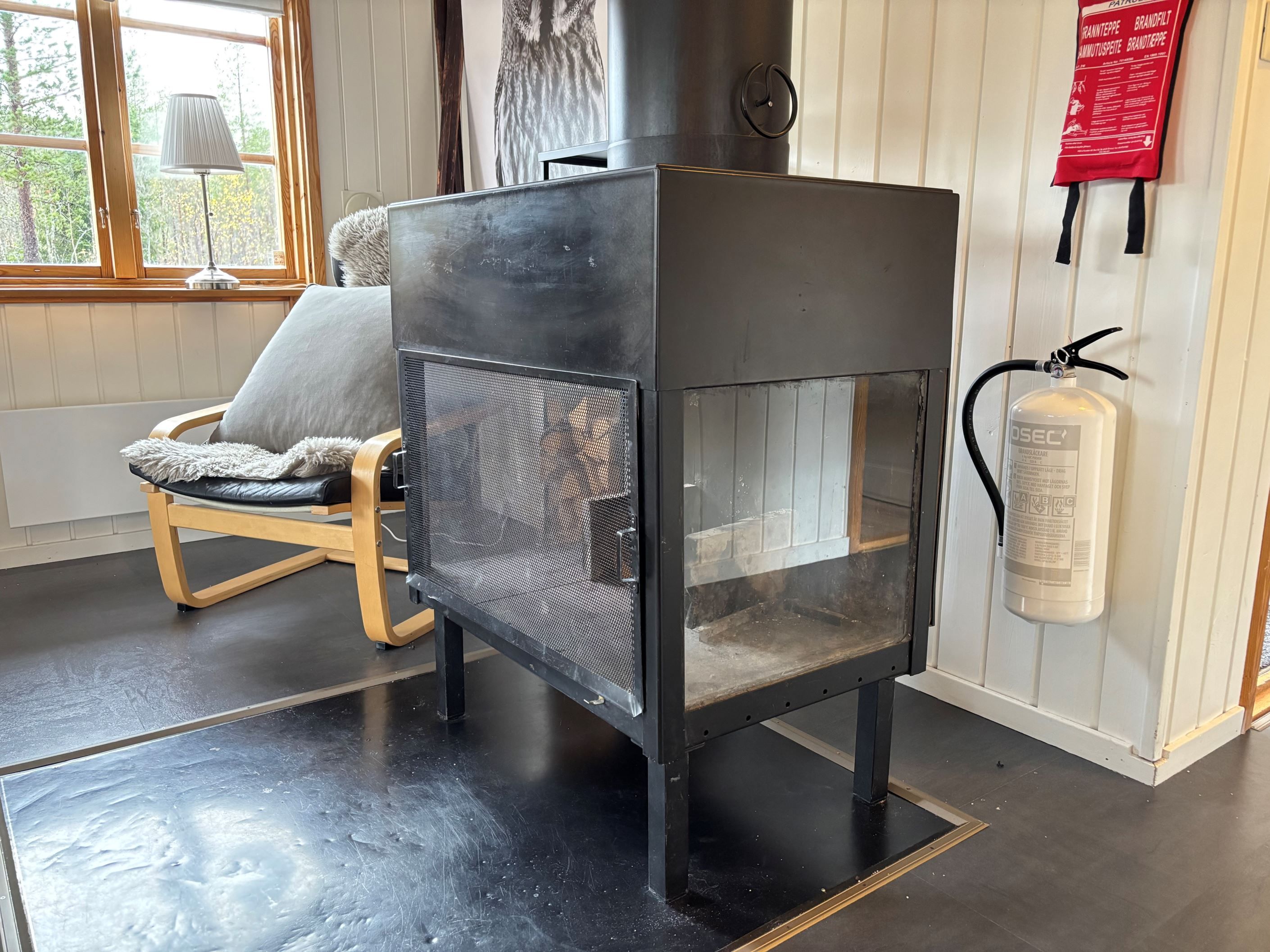 Kamin i allrum
