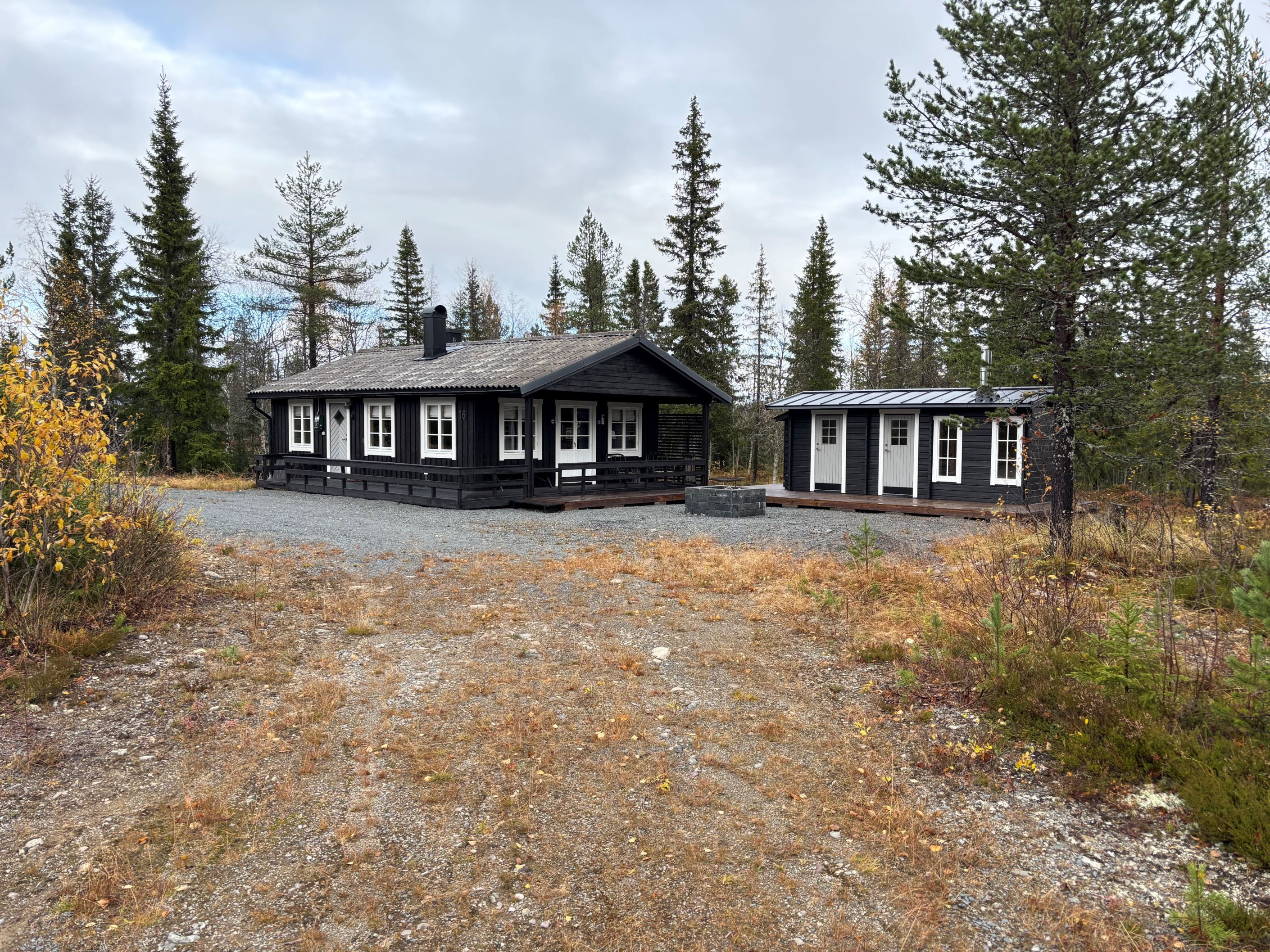 Huset och bastubyggnaden