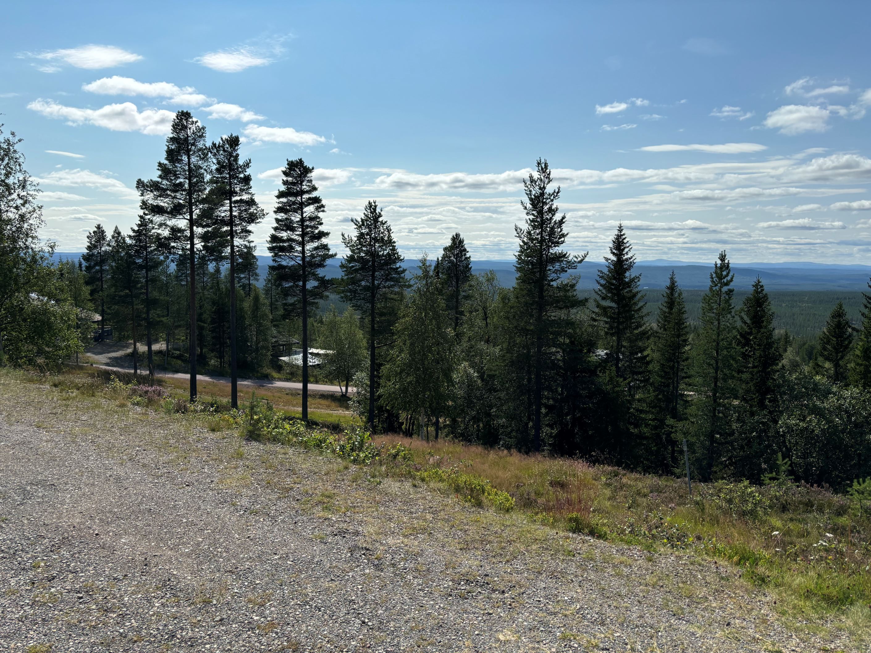 Parkeringen och utsikt