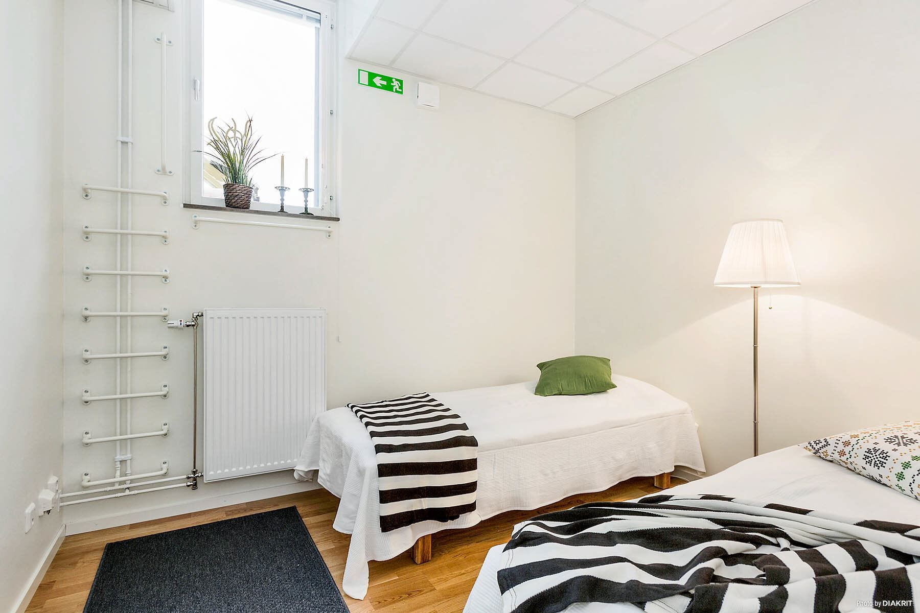 Övernattningsrum med två bäddar