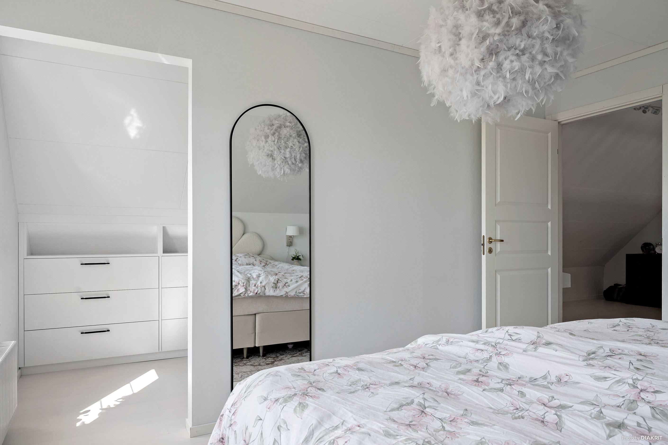 Praktiskt med walk-in closet