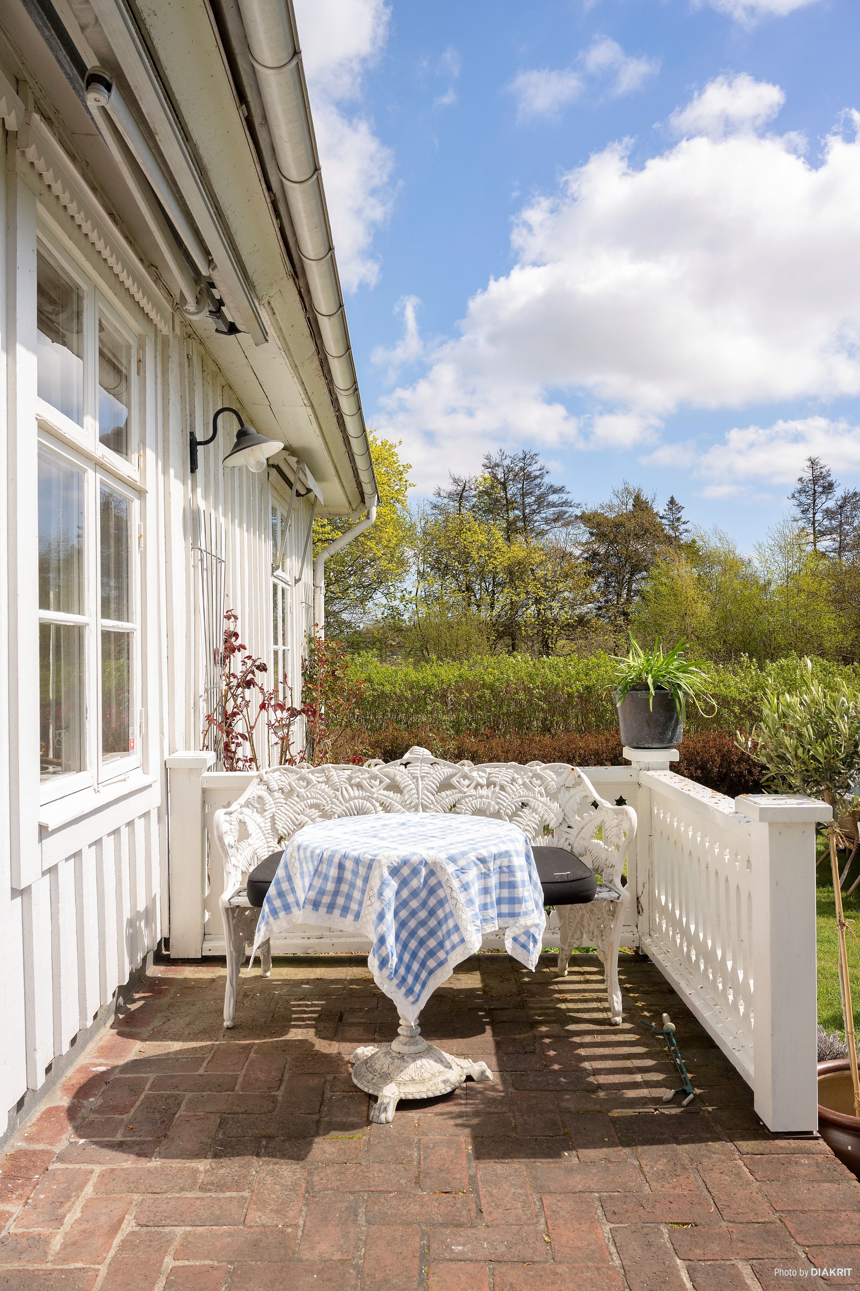 Soldränkt veranda