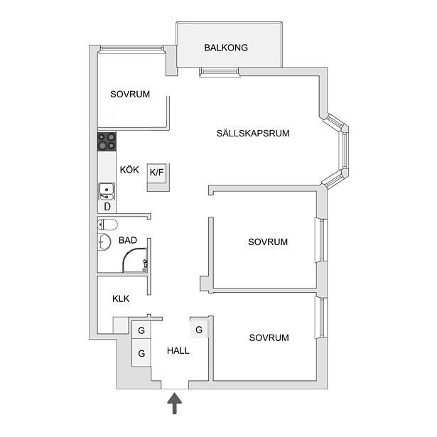 Alternativ planlösning