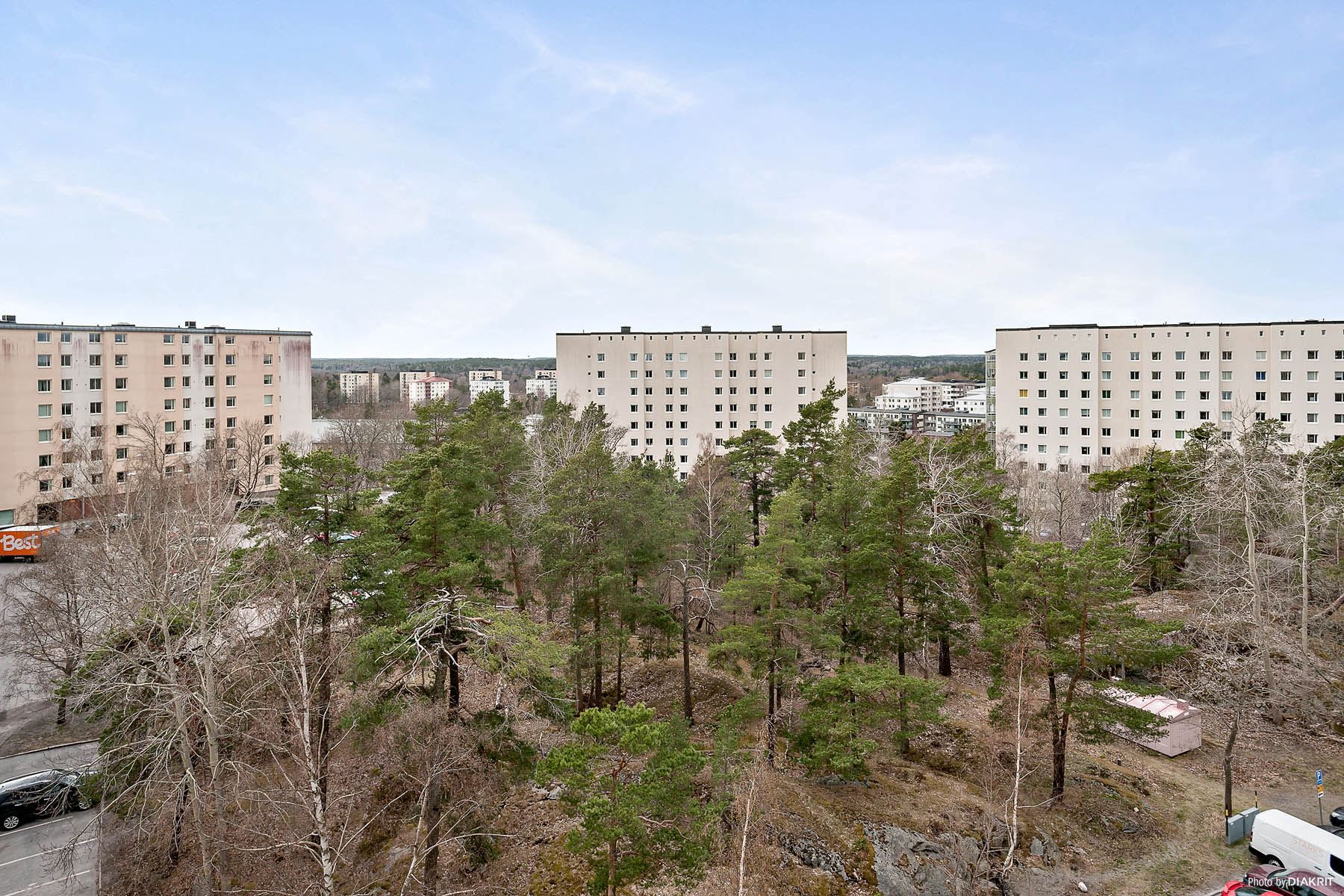 Fantastiskt utsikt från våning 7 av 7