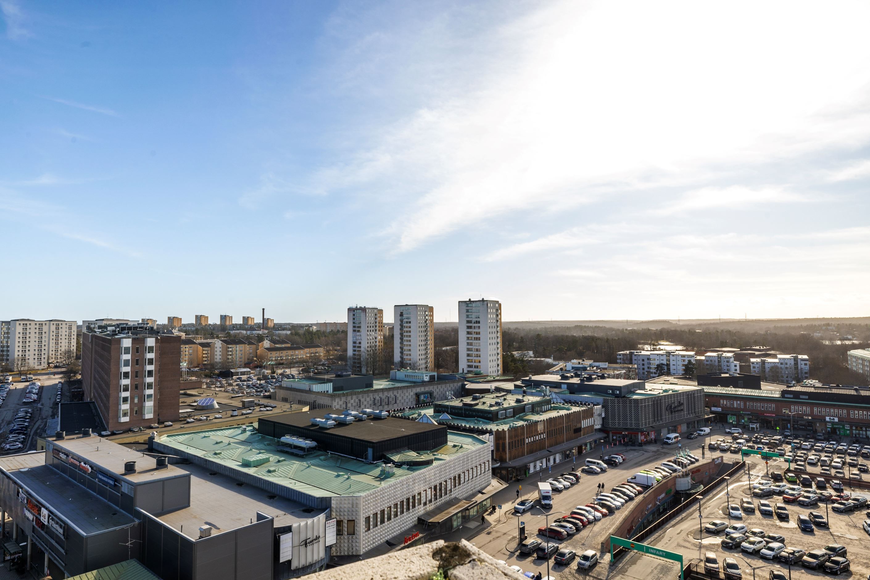 Utsikt från balkong