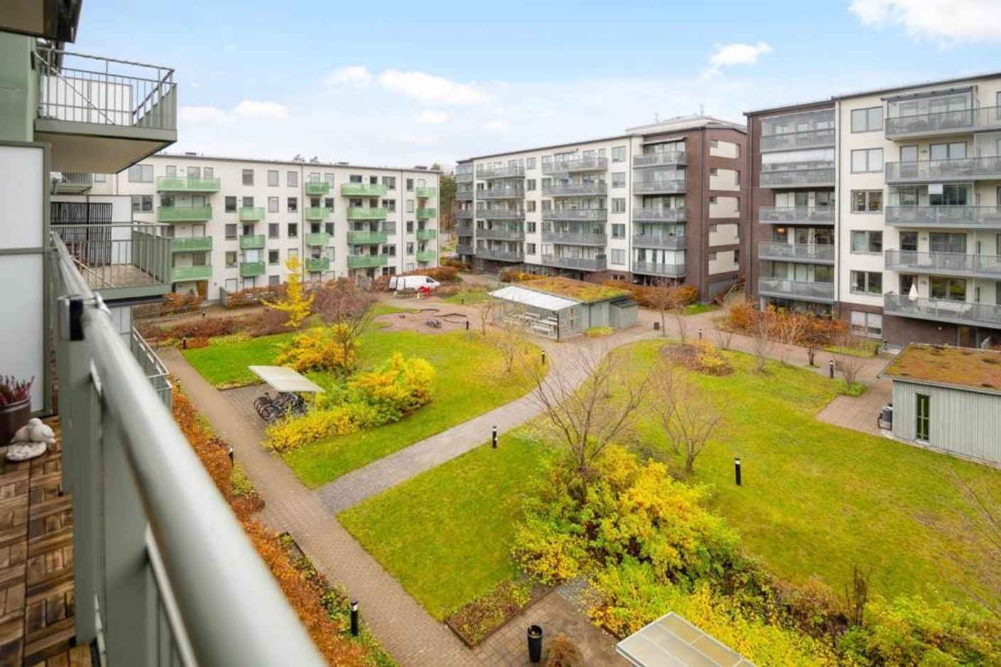 Utsikt från balkong