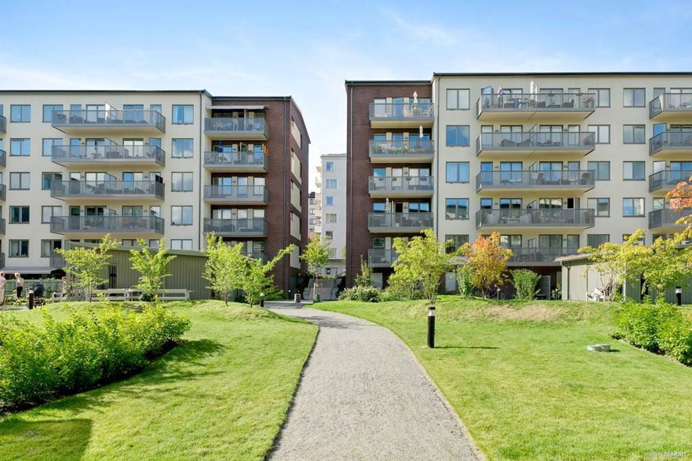 Gemensam innergård.