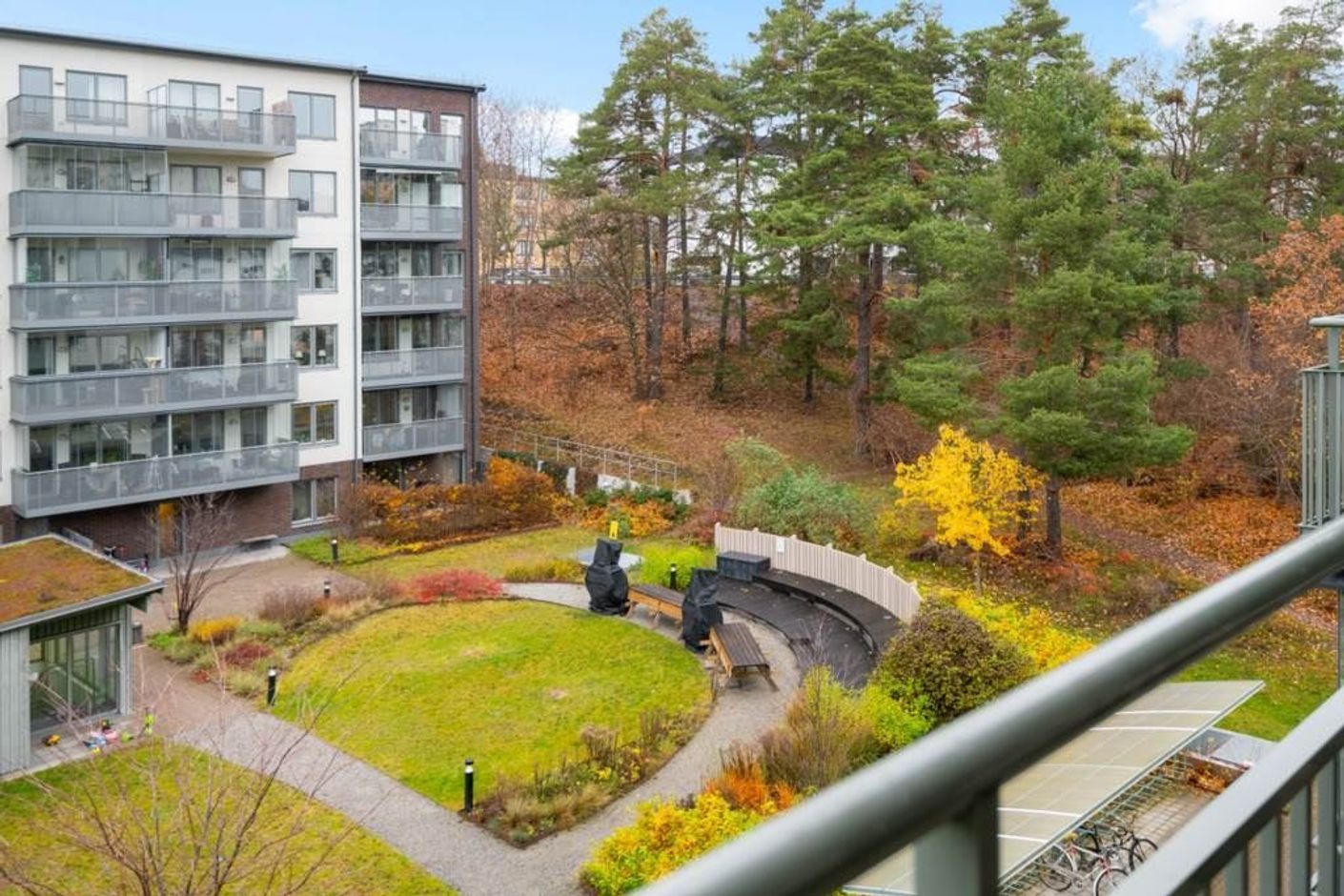 Utsikt från balkong