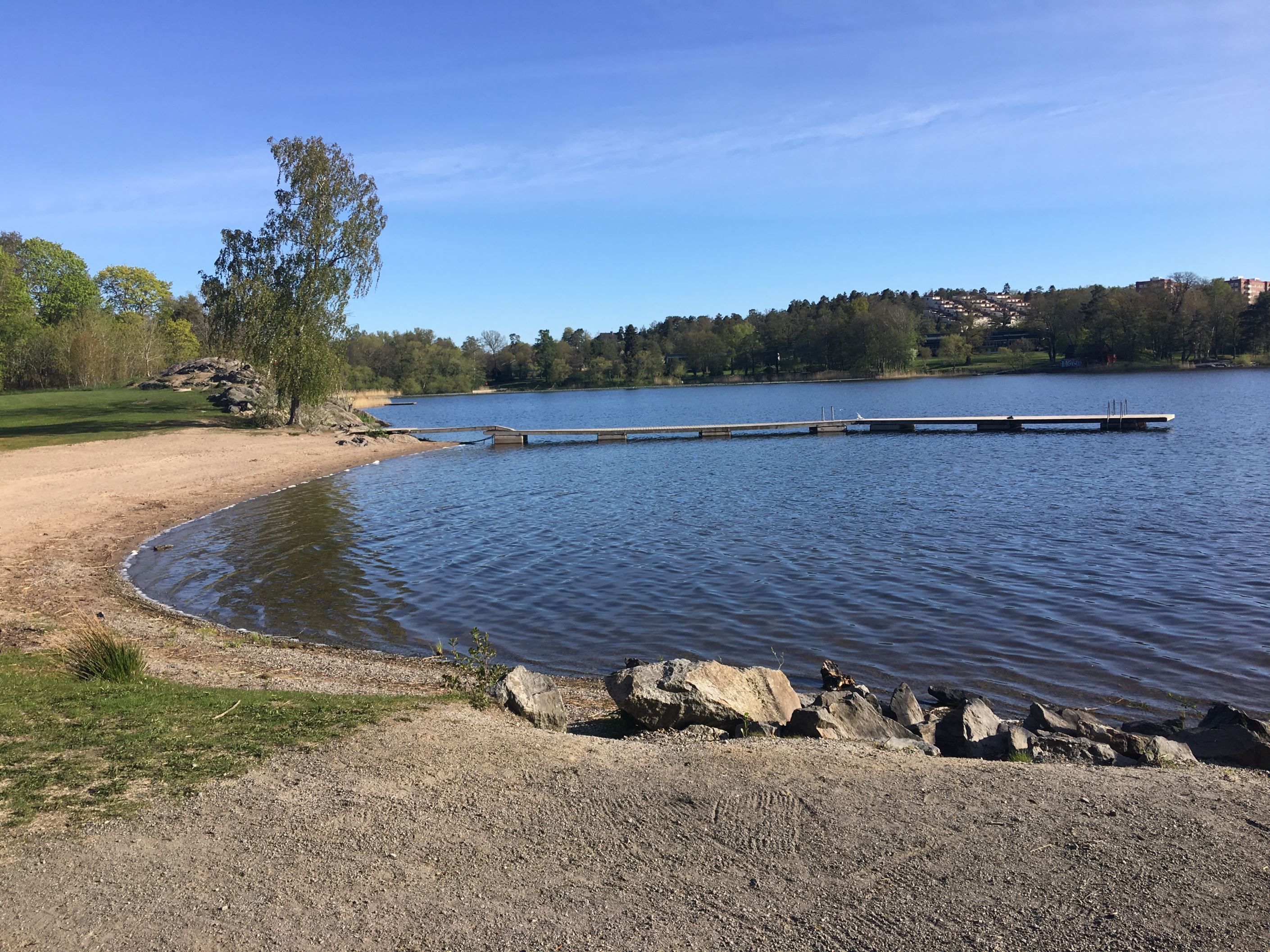 Badplats runt hörnet