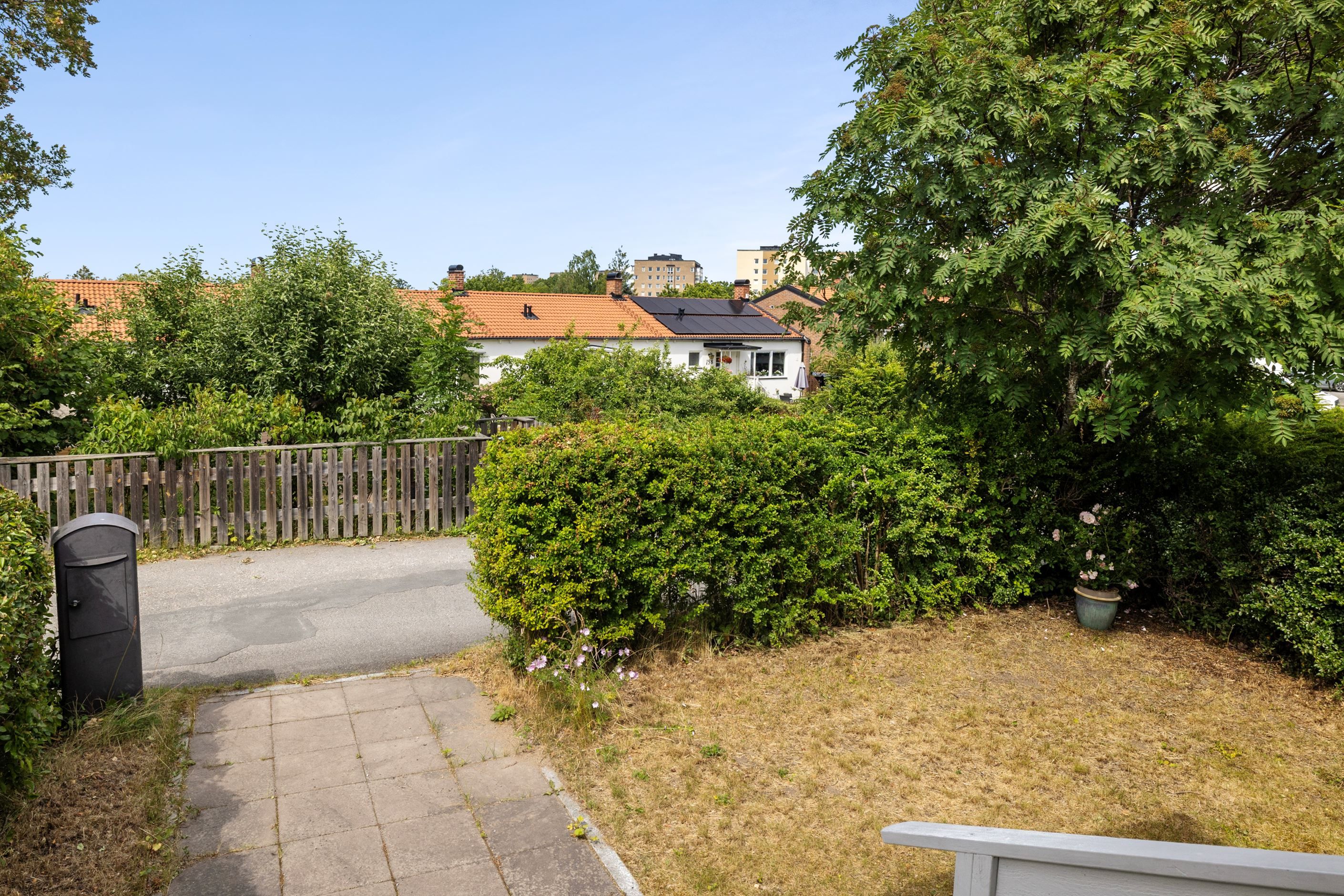 Fastighetens framsida