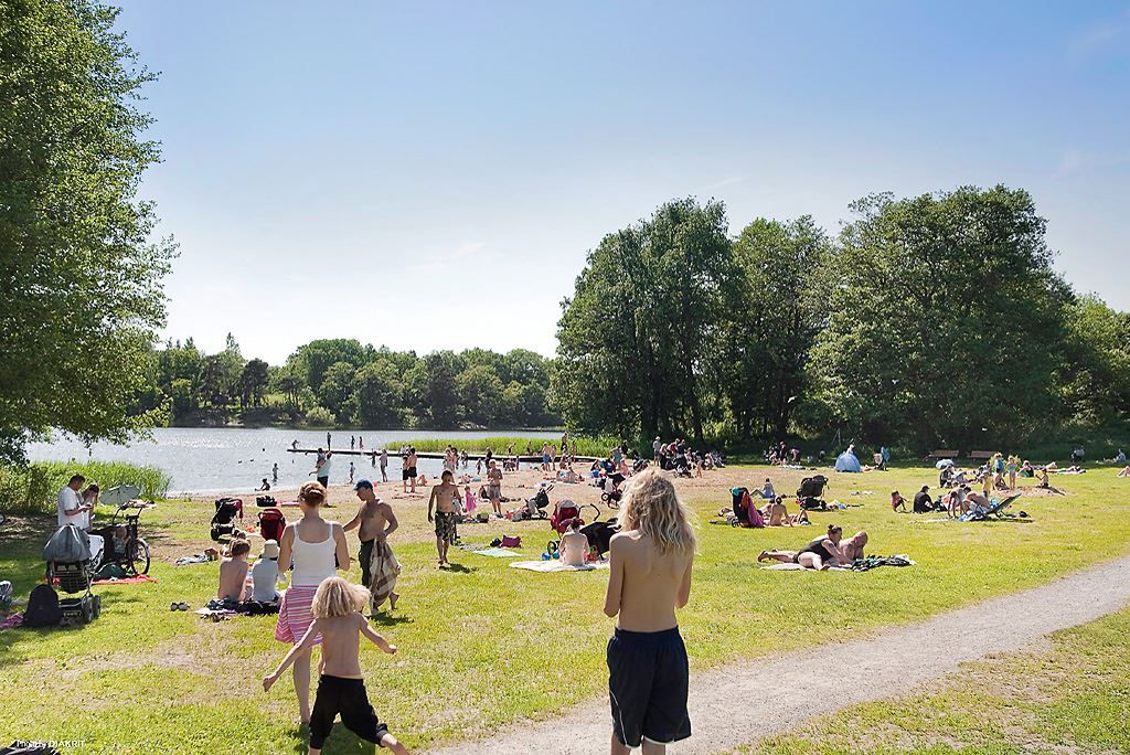 Badplats i området