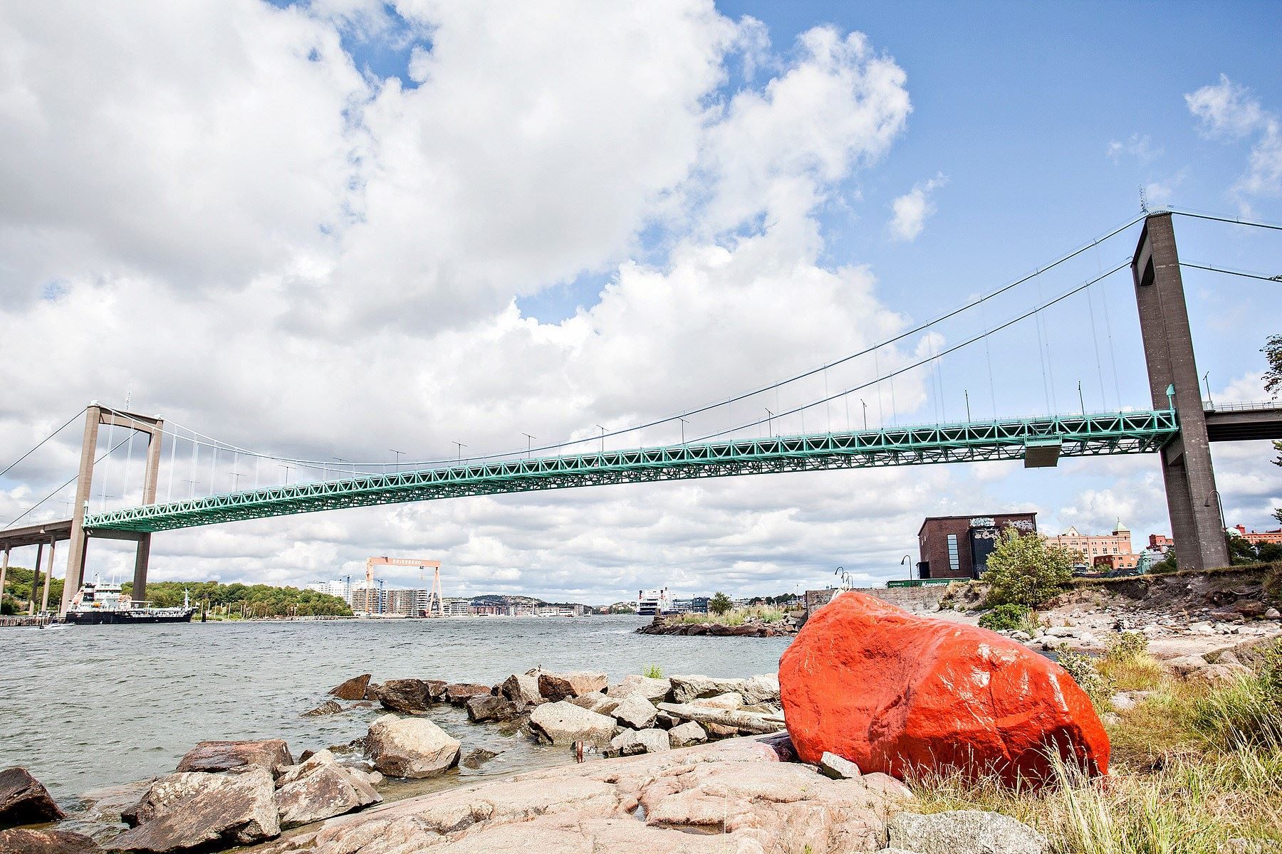 Trevliga promenadstråk vid Röda Sten