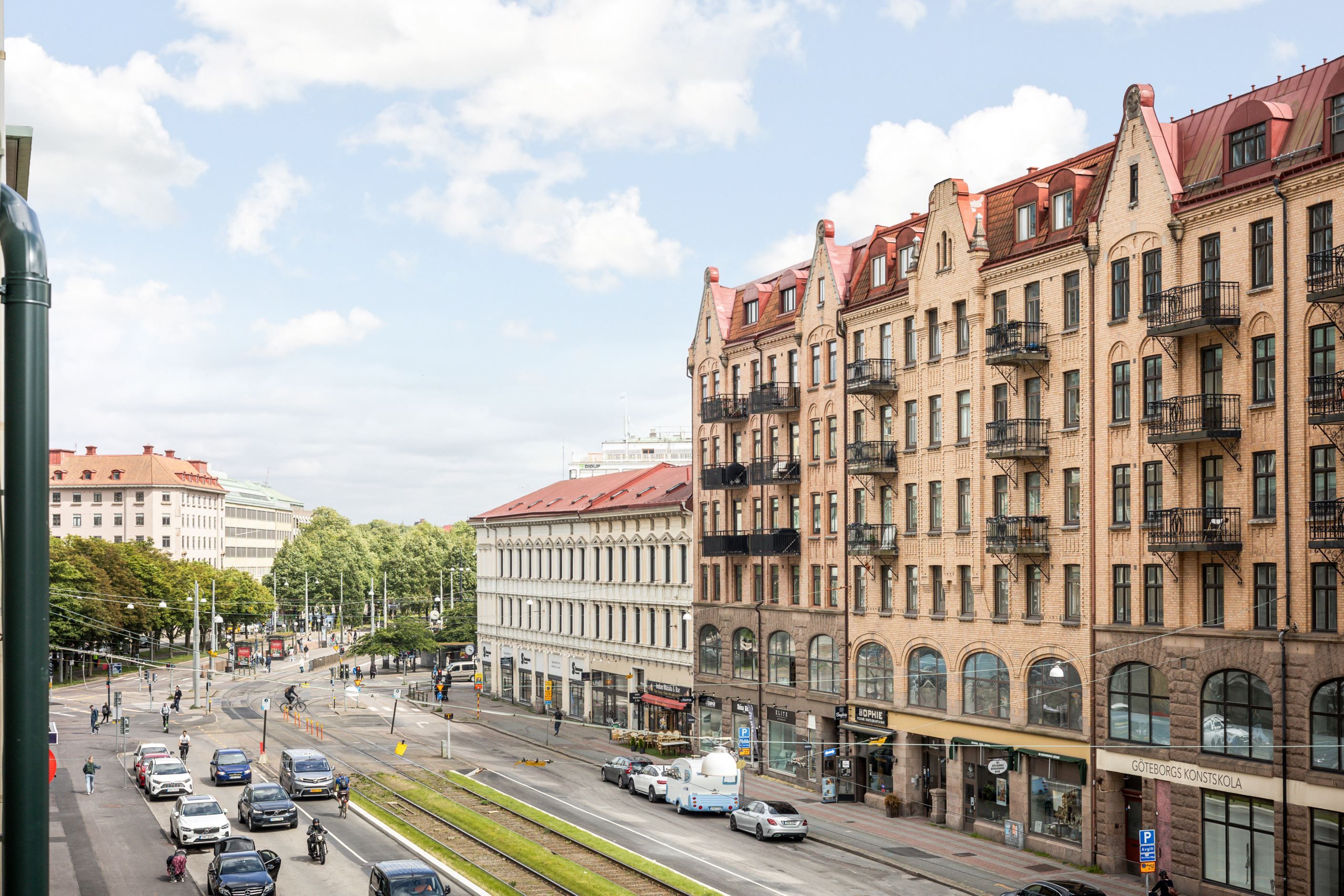 Utsikt över Första Långgatan