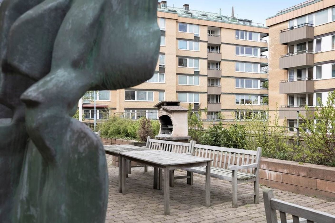 Föreningens omtyckta innergård