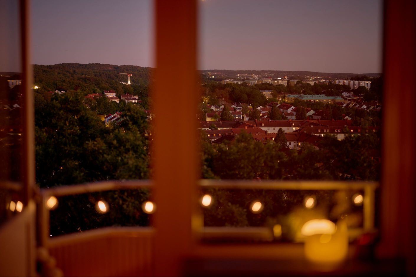 Taken på landshövdingehusen ger en fin vy