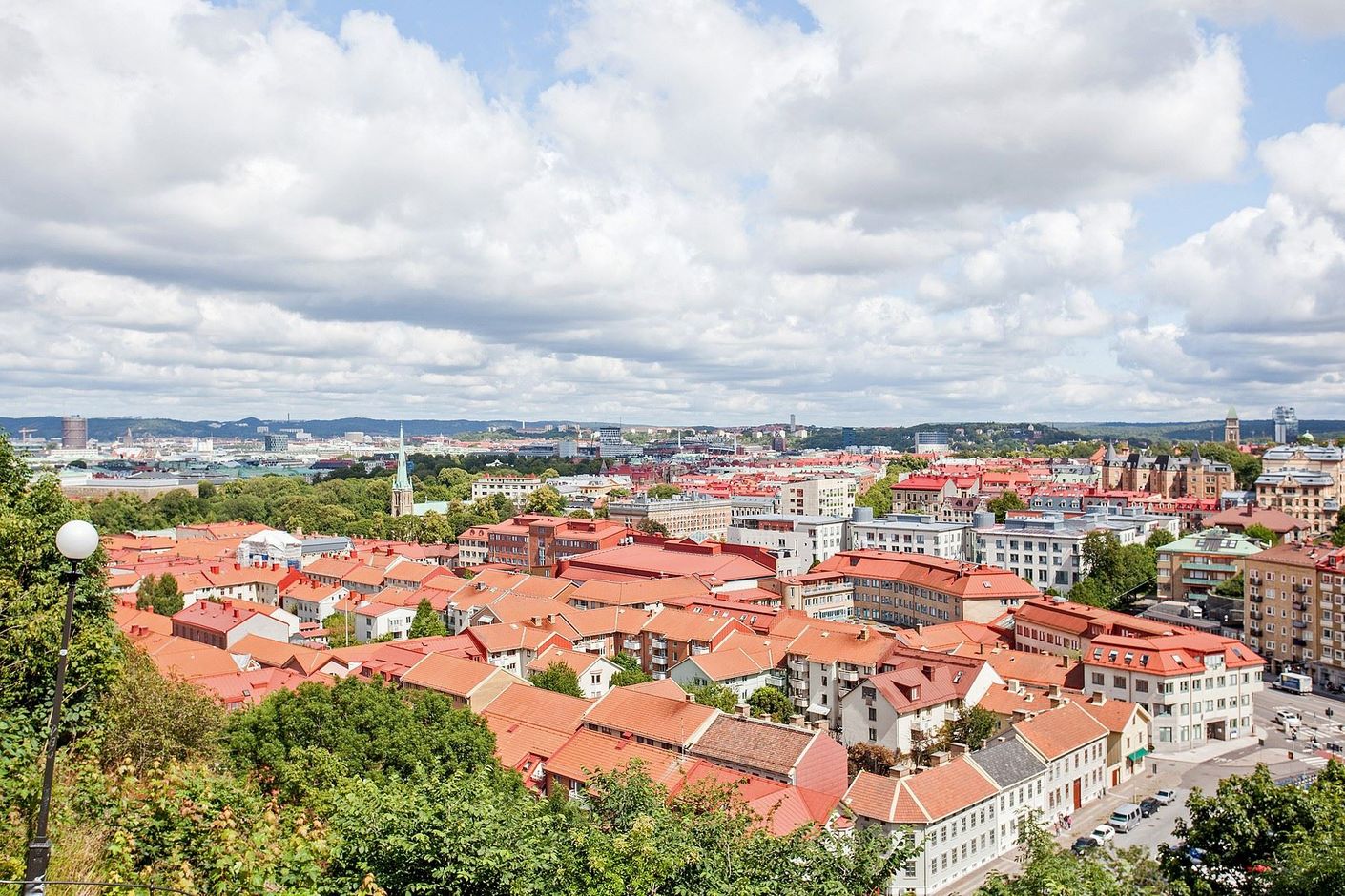 Utsikt över Haga från Skansen kronan