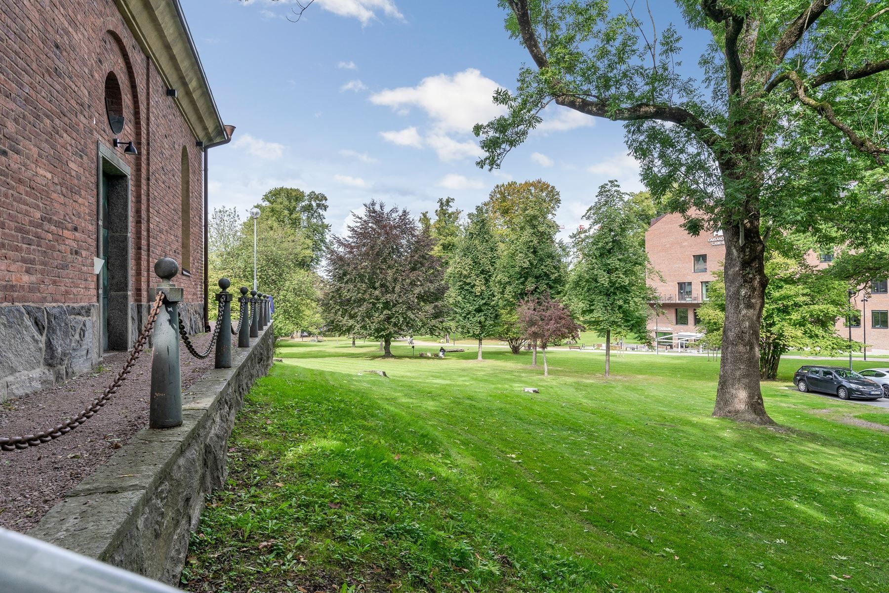 Gröna lummiga Carlandersparken