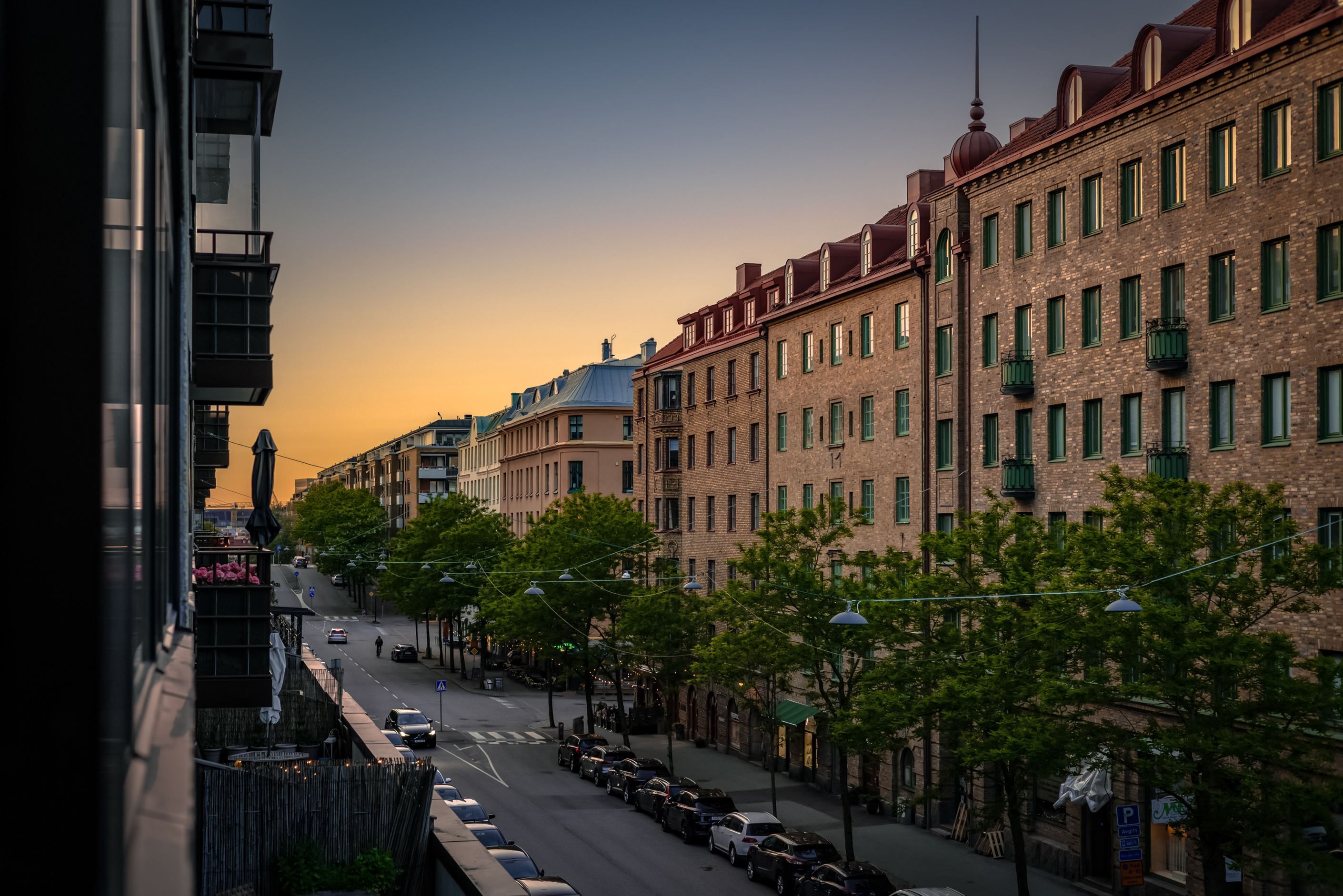 Utsikten mot de vackra fasaderna tar aldrig slut