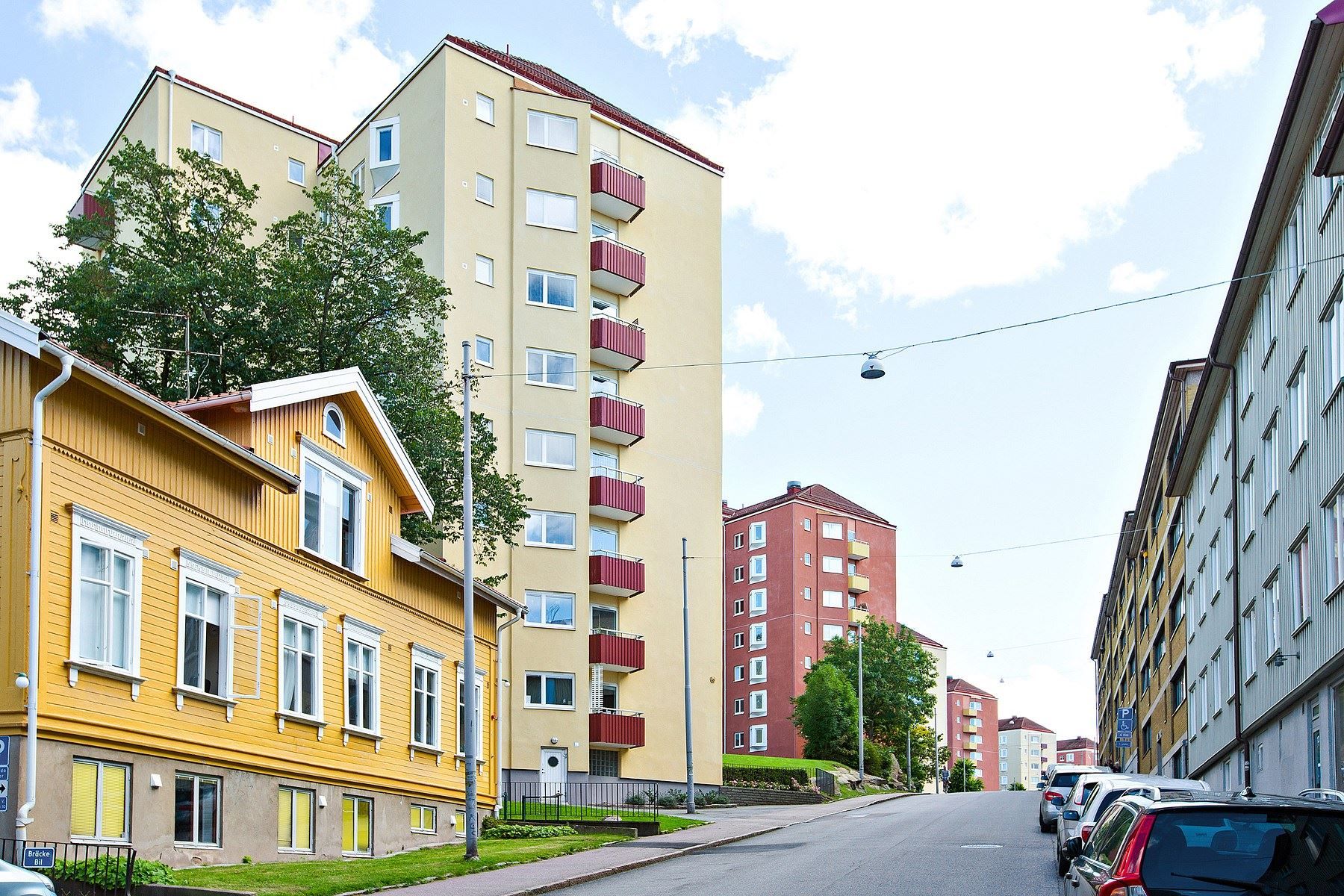 Kabelgatan med utmärkt läge i Majorna