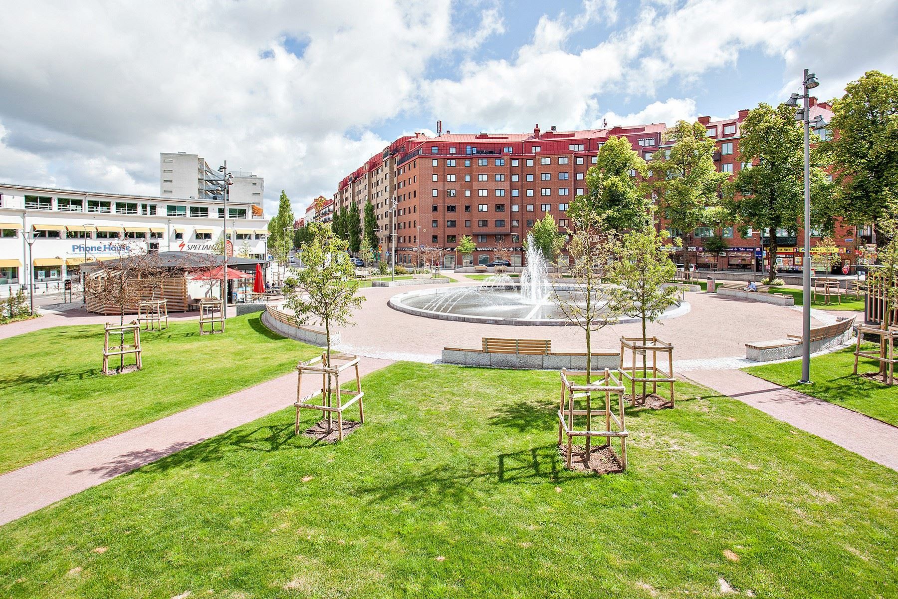 Odinsplatsen med alla dess restauranger