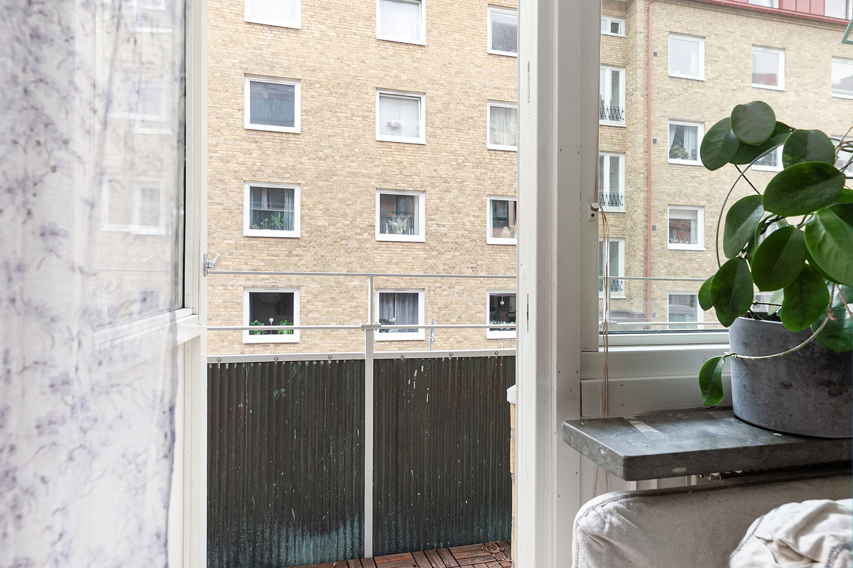 Utgång till balkongen