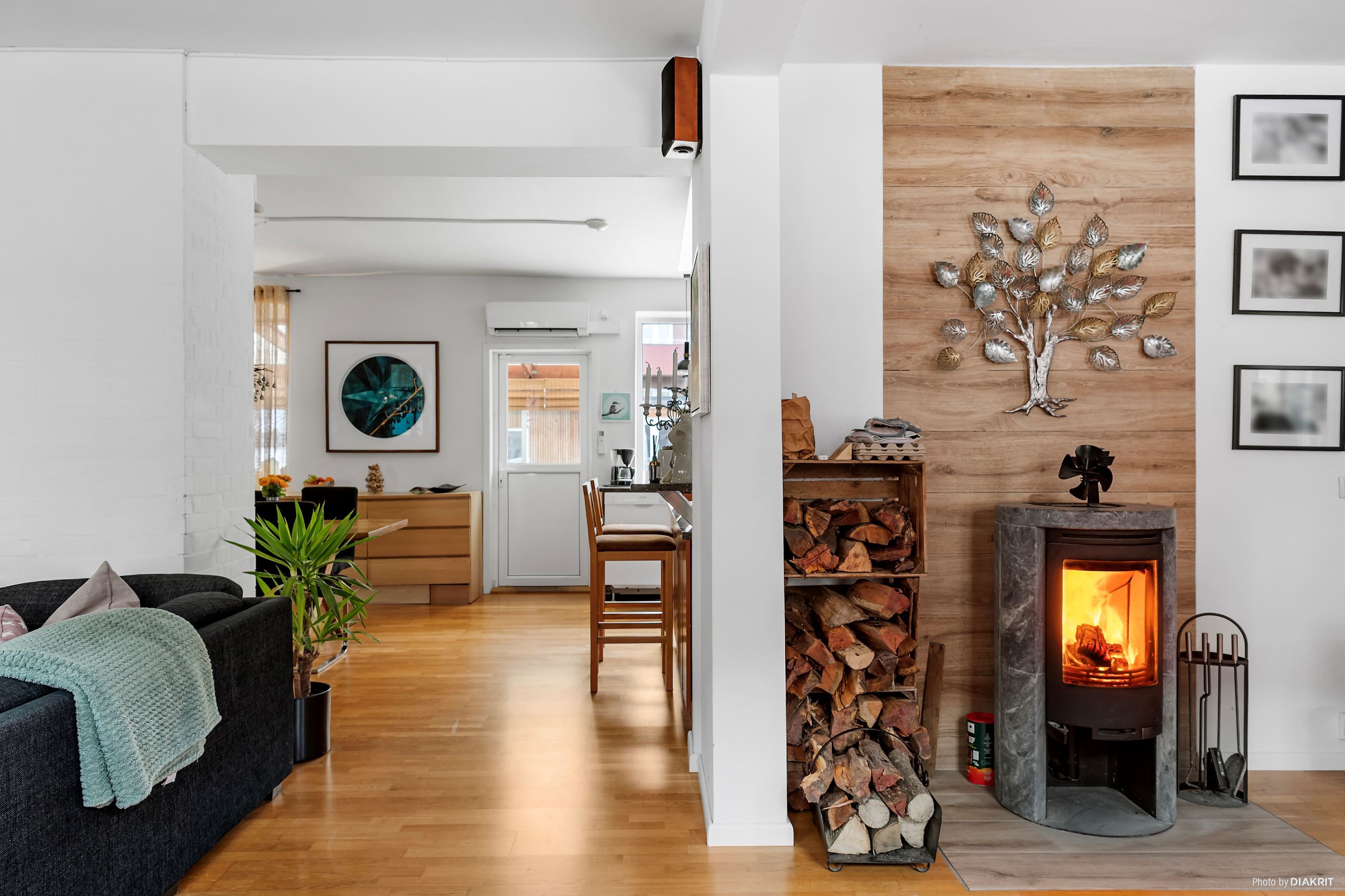 Vy från vardagsrummet