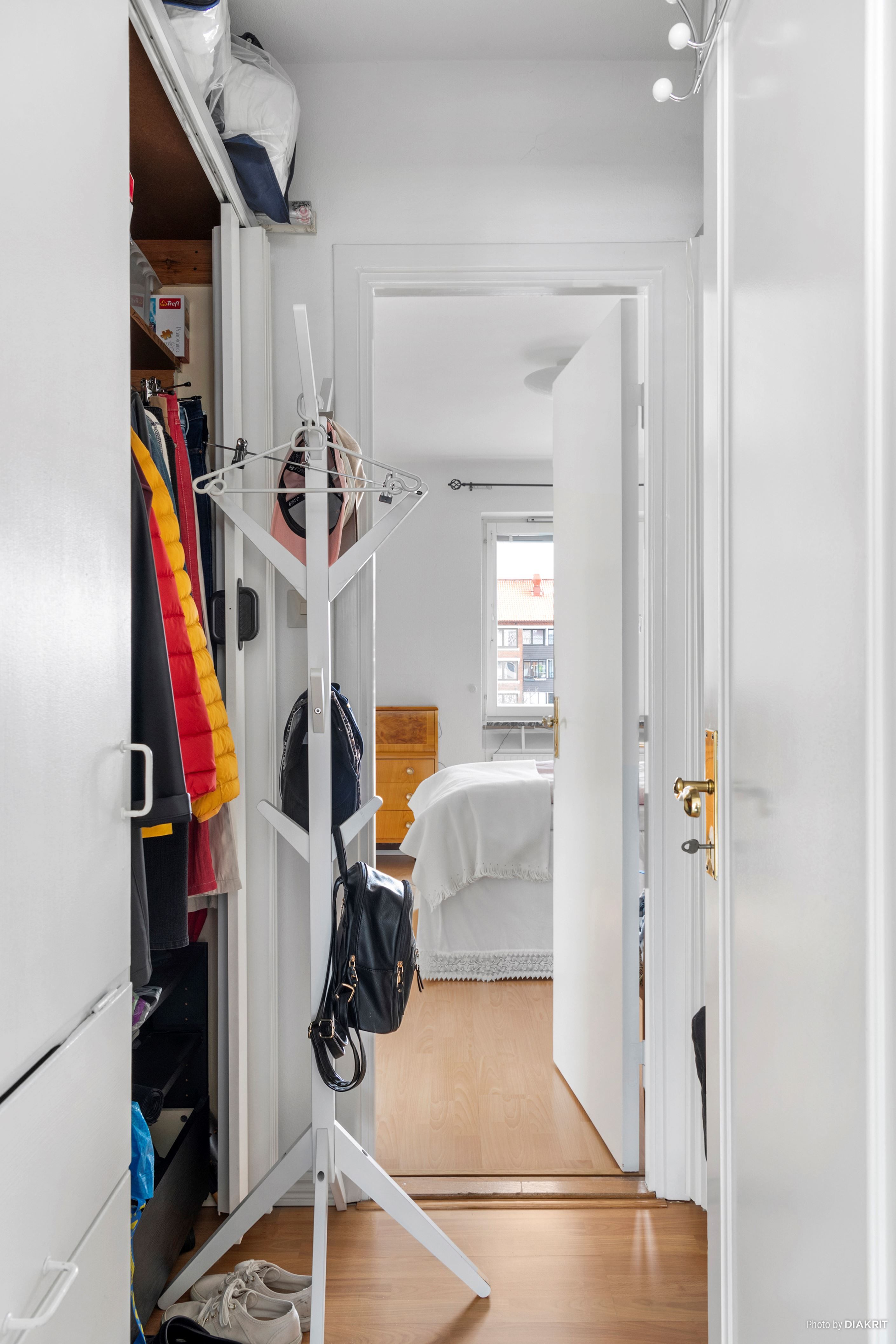 Passage mellan hallen och sovrum