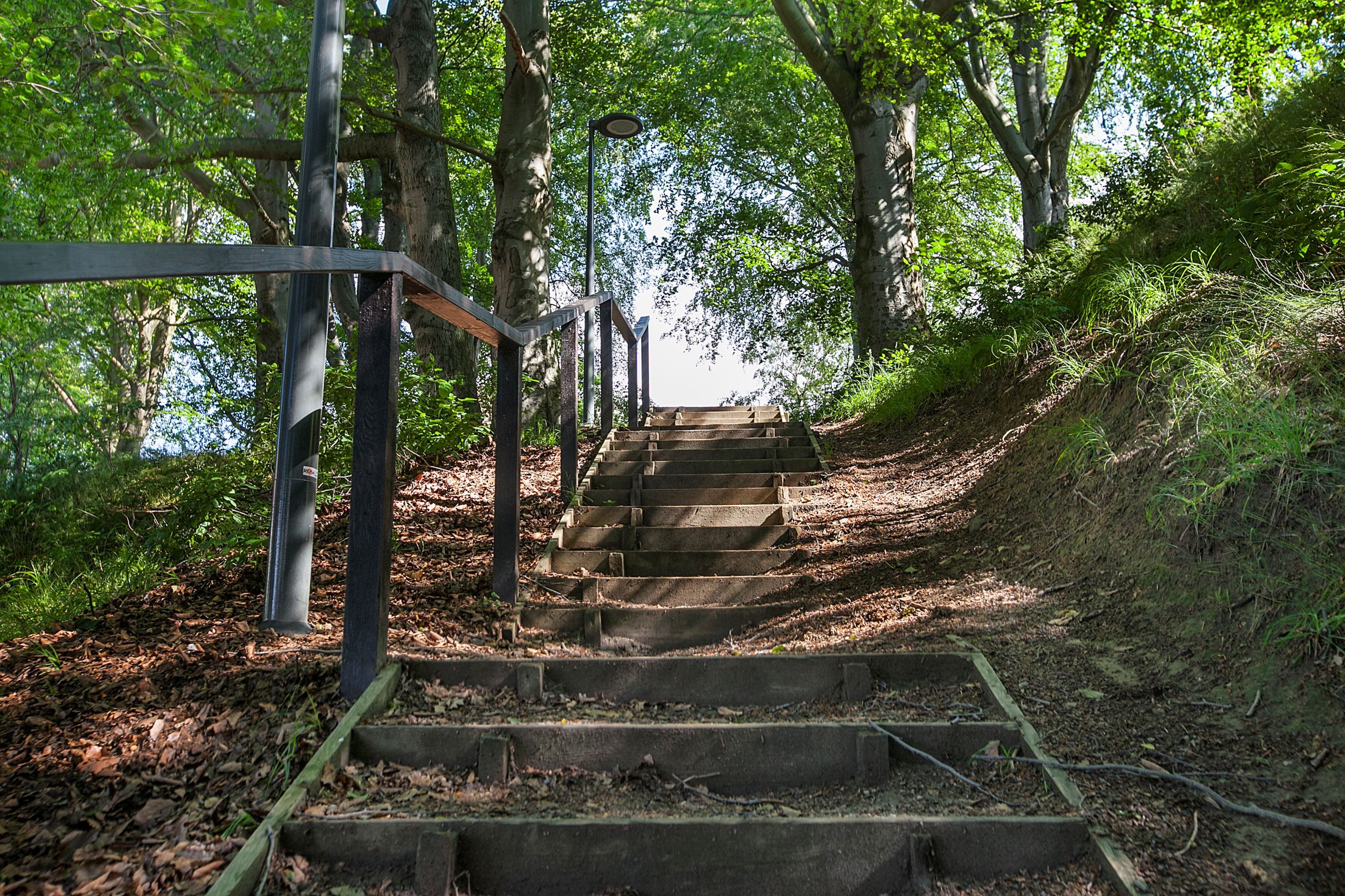 Landborgen precis utanför
