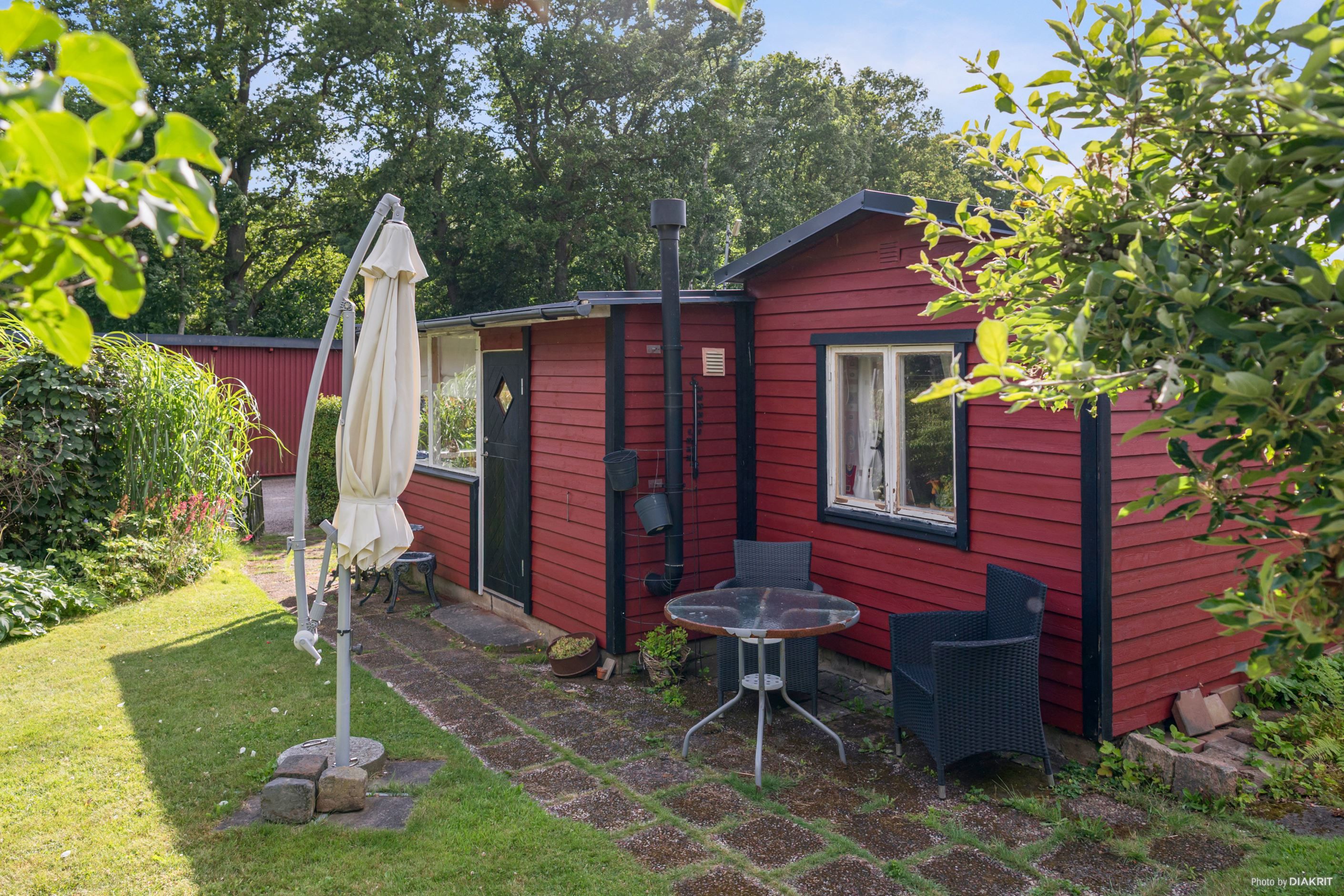 Vy mot stugan