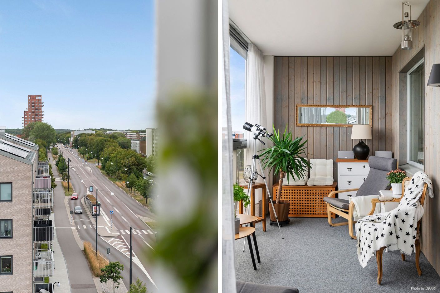 Balkong med utsikt