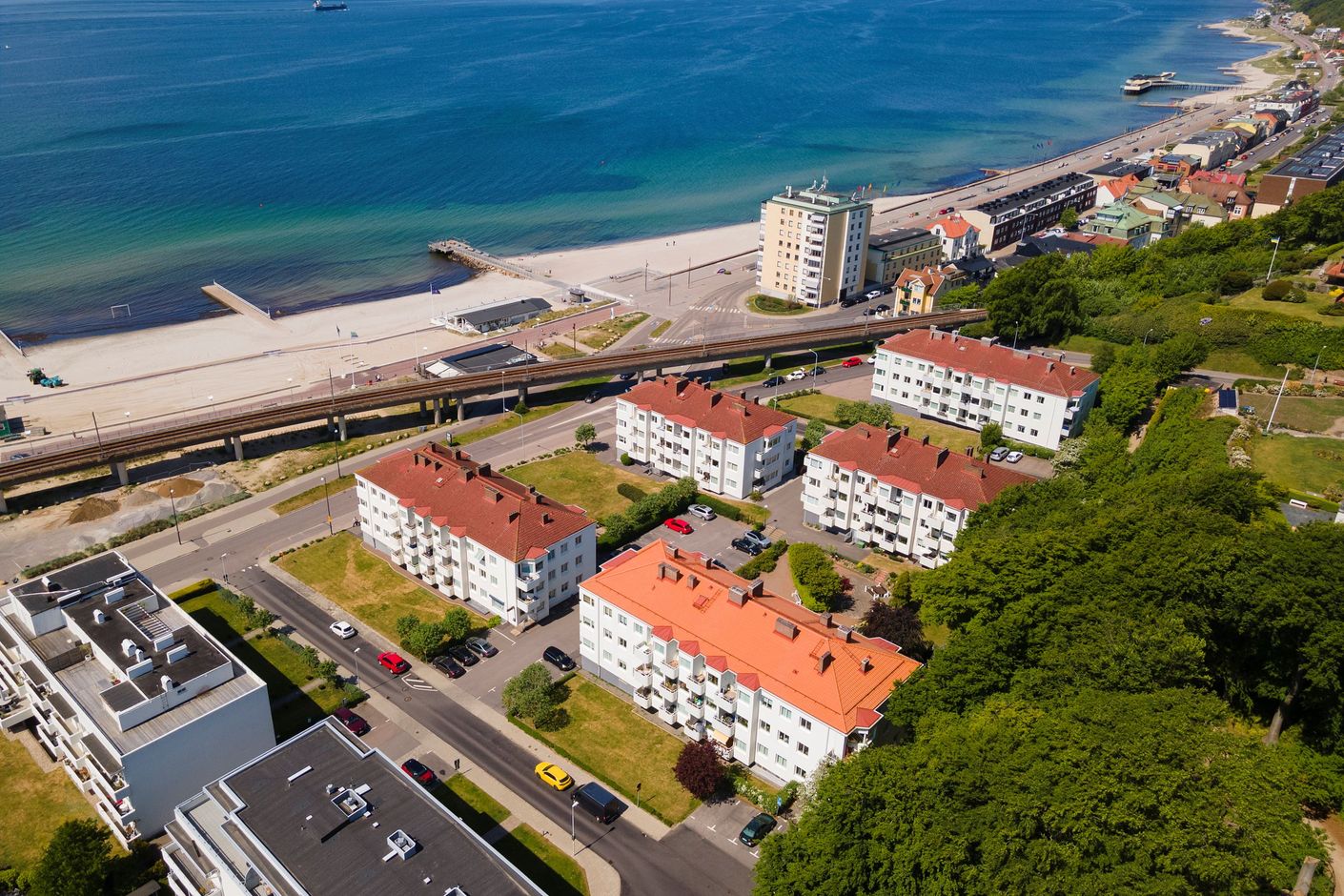 Vy över området