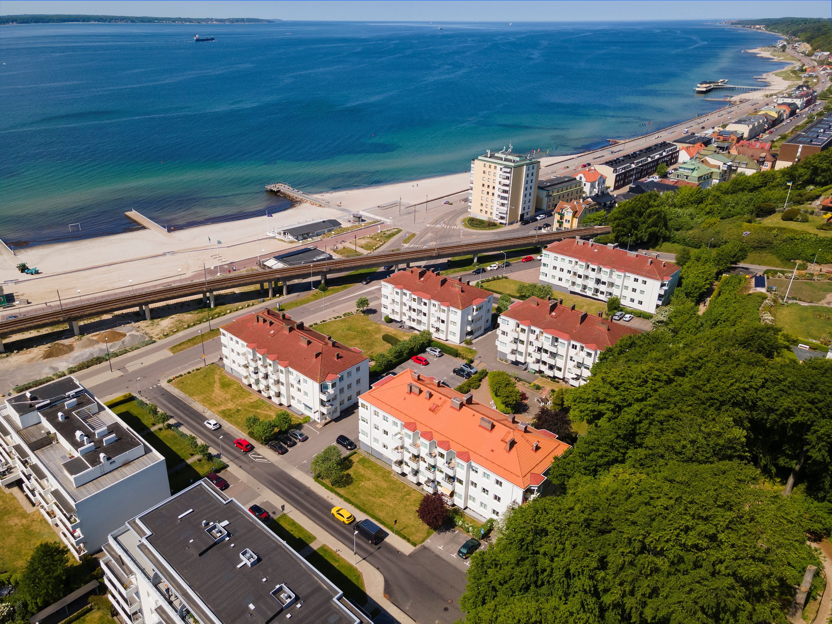 Vy över området