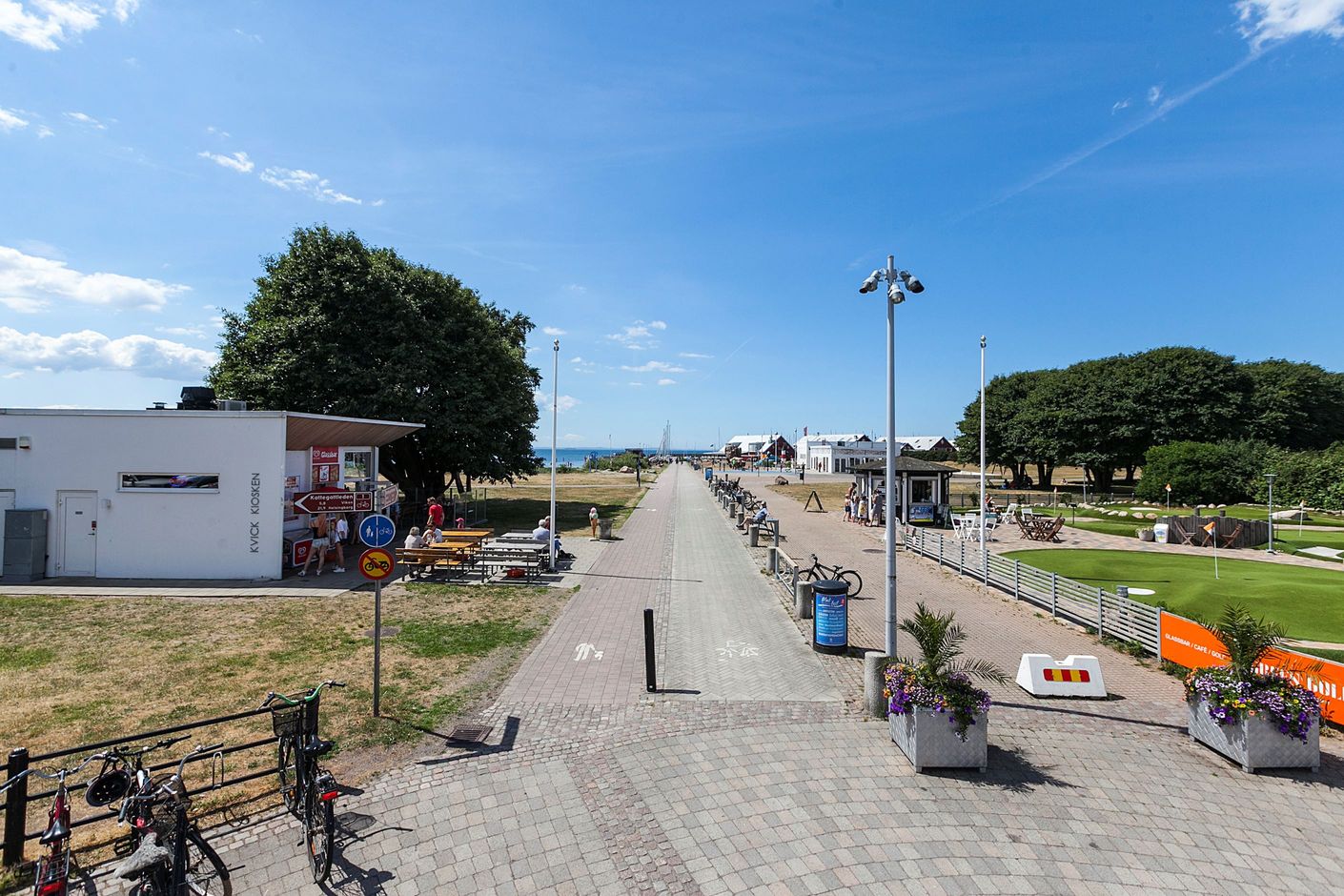 Bad och stranden i Höganäs