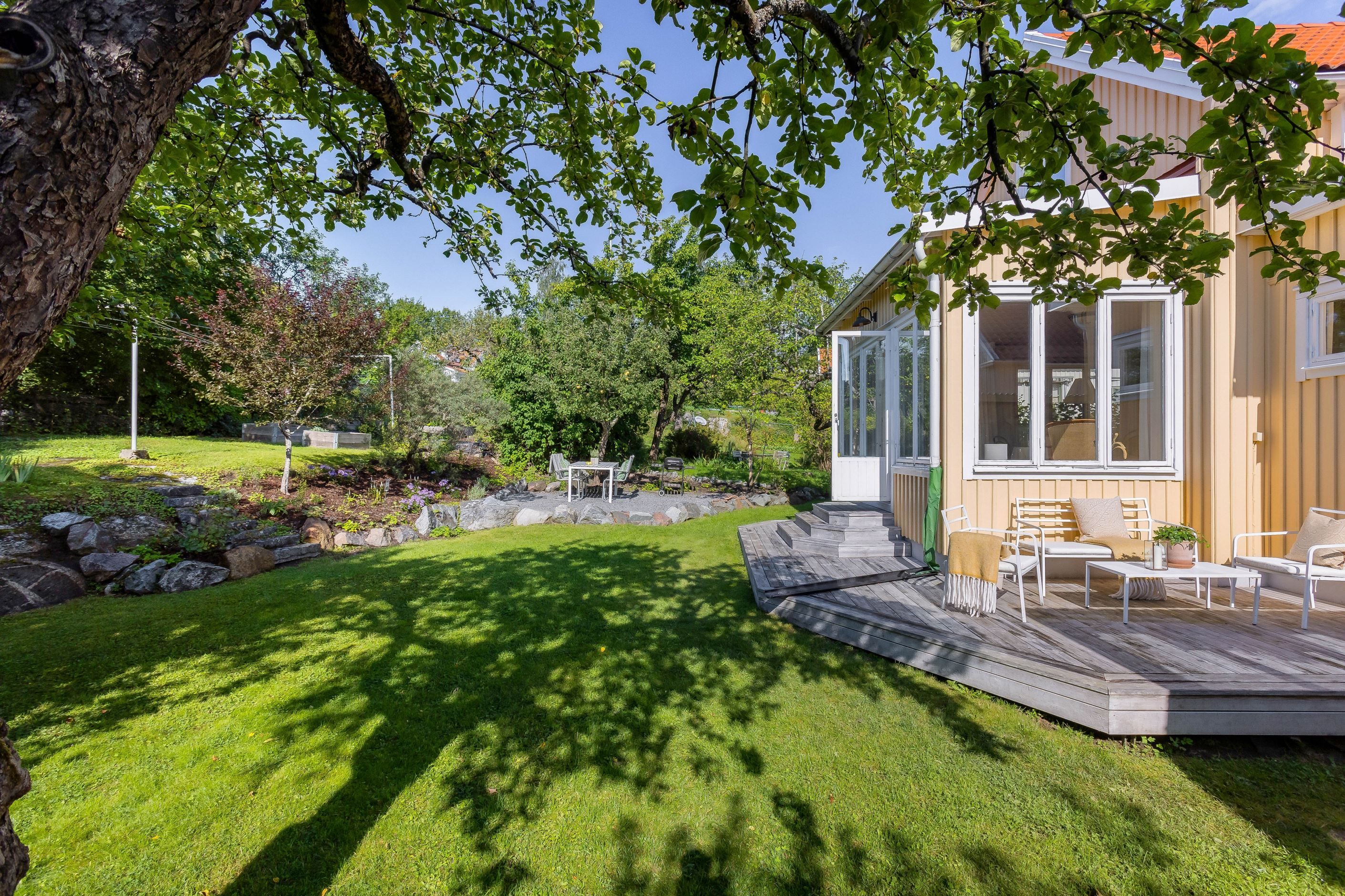 Fin kontakt mellan hus och trädgård