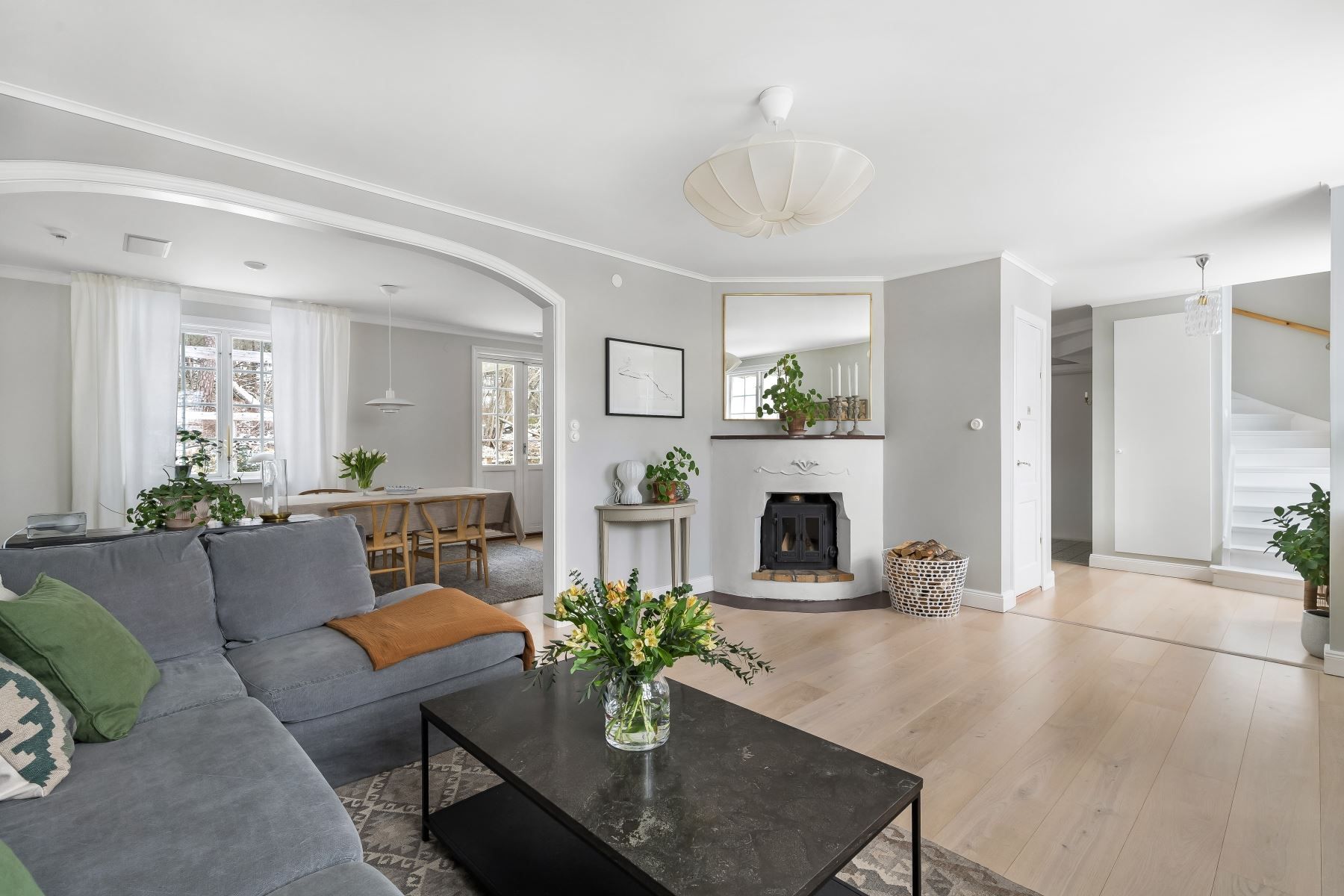 Gediget renoverad villa i skick att bara flytta rakt in och bo