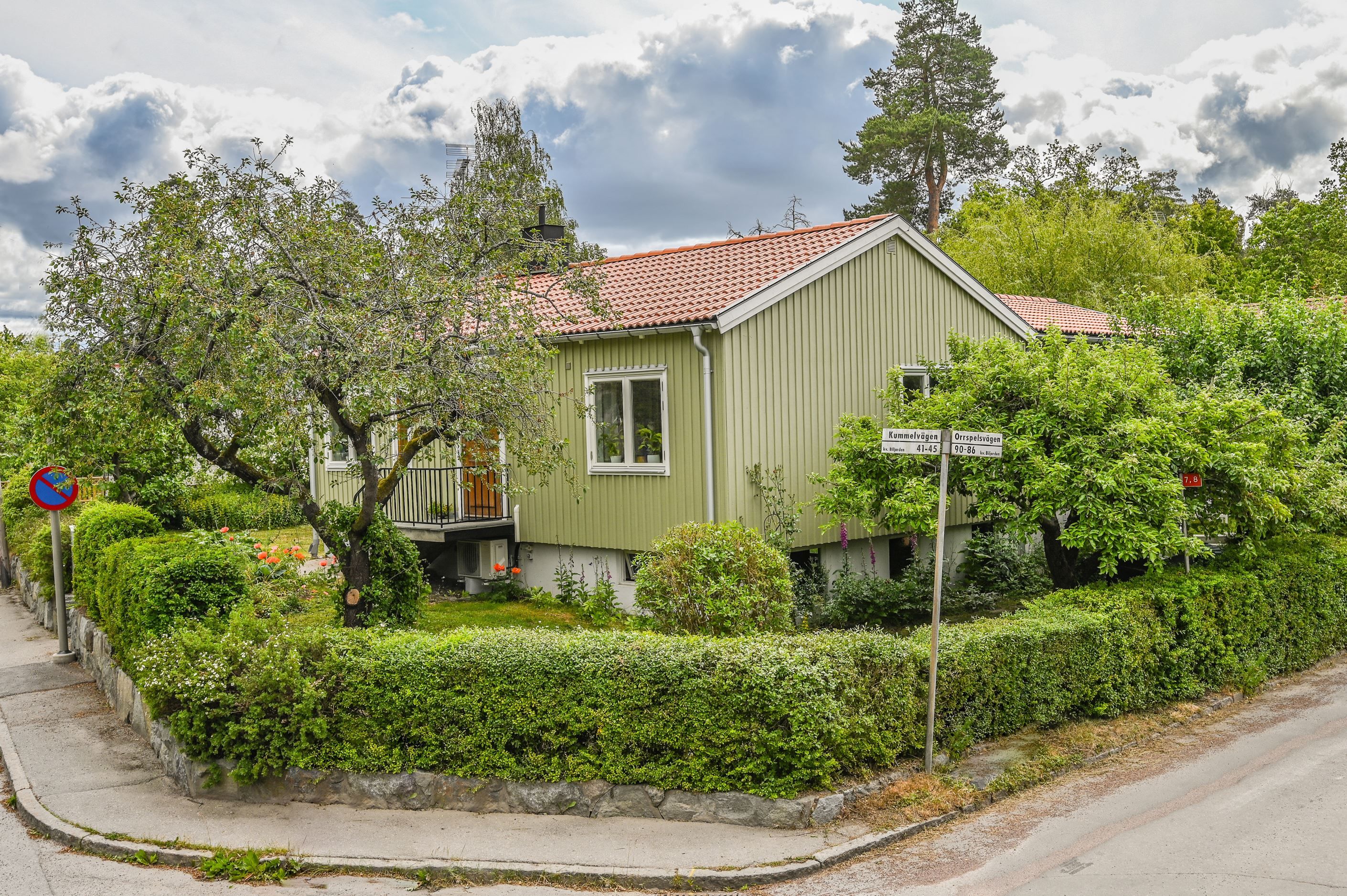 Hörnläget ger luft och insynsfri atmosfär