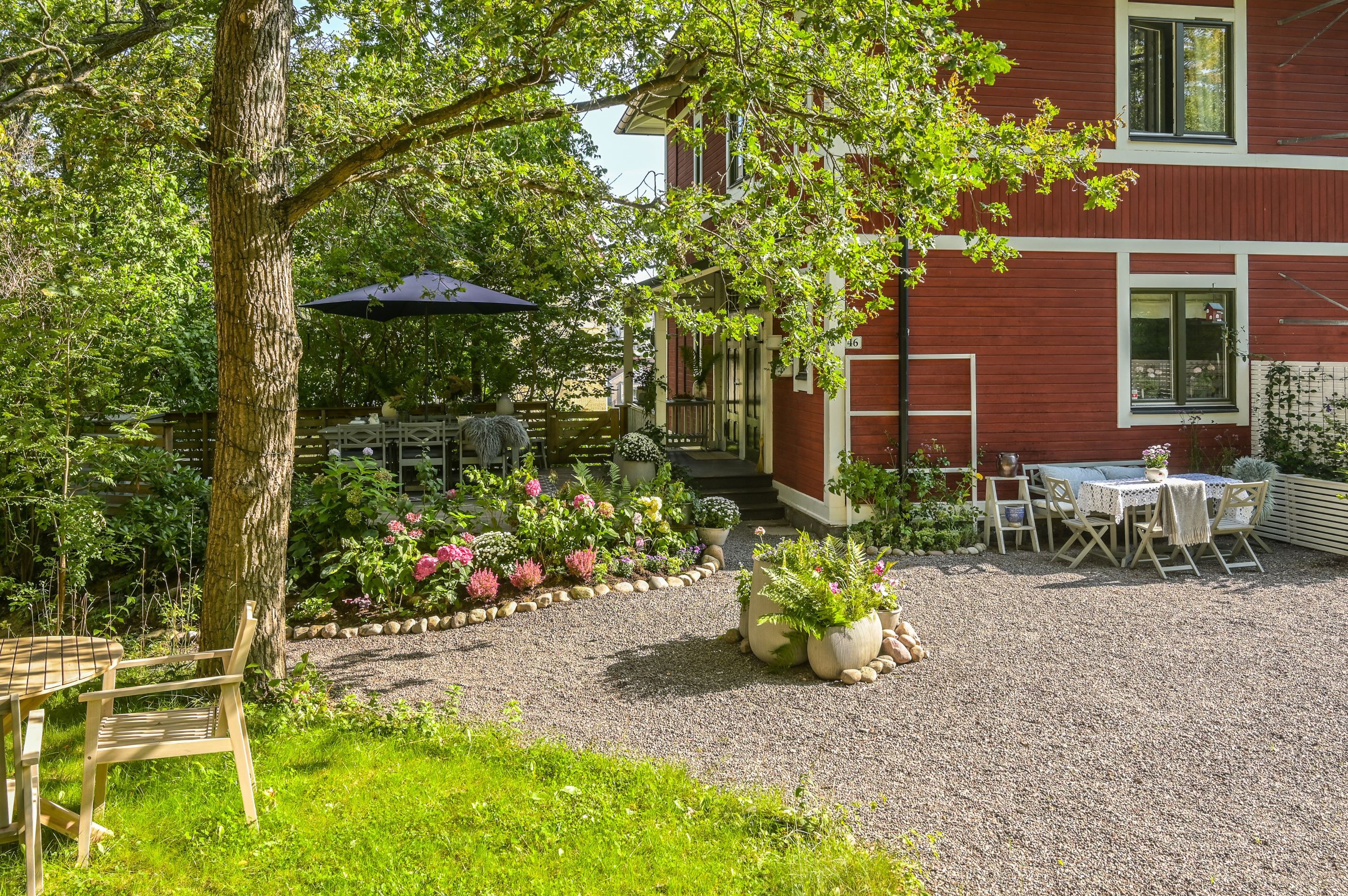 Etageboende med villaatmosfär i skyddad barnvänlig miljö - unikt och Citynära