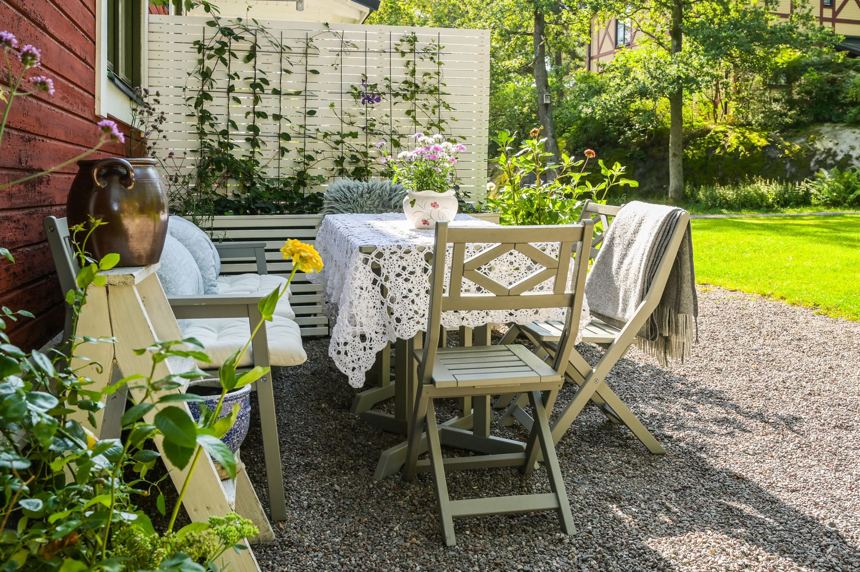 Uteplatser i flerväderstreck håller med sol från morgon till kväll