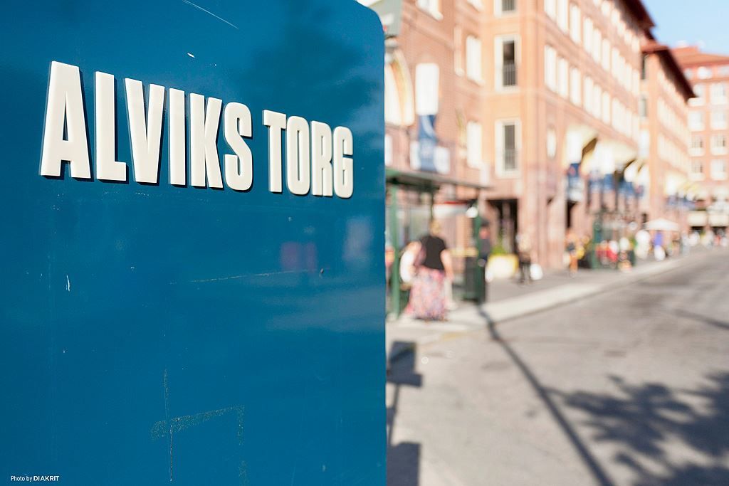 Alviks Torg med stort utbud av närservice