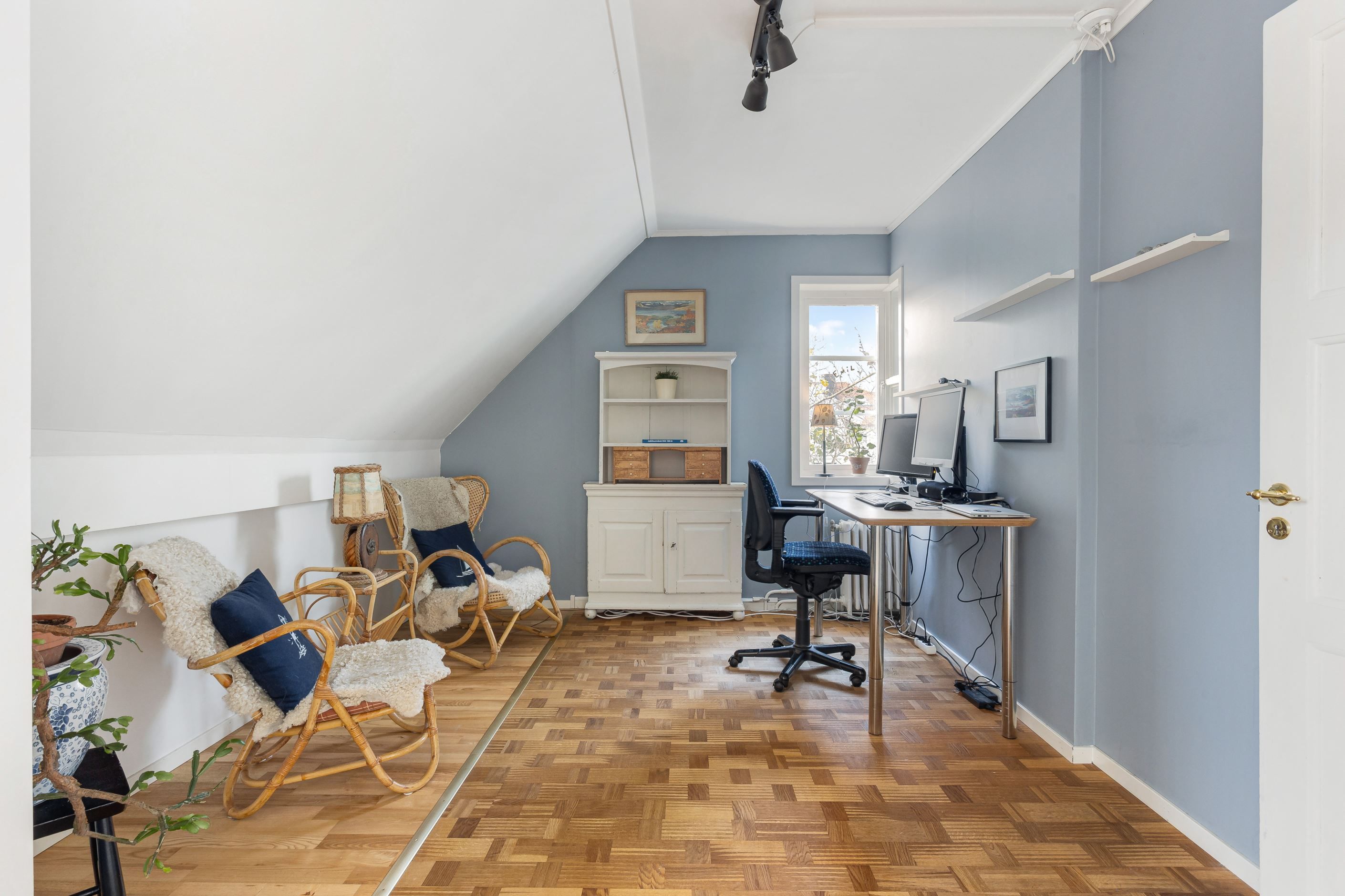 Tre sovrum på övre plan