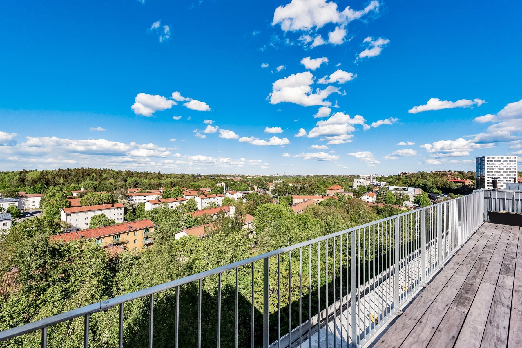 Magisk utsikt över Bromma