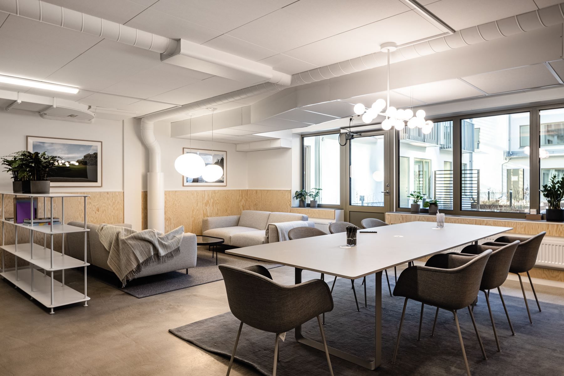 Föreningens gemensamma co-working yta