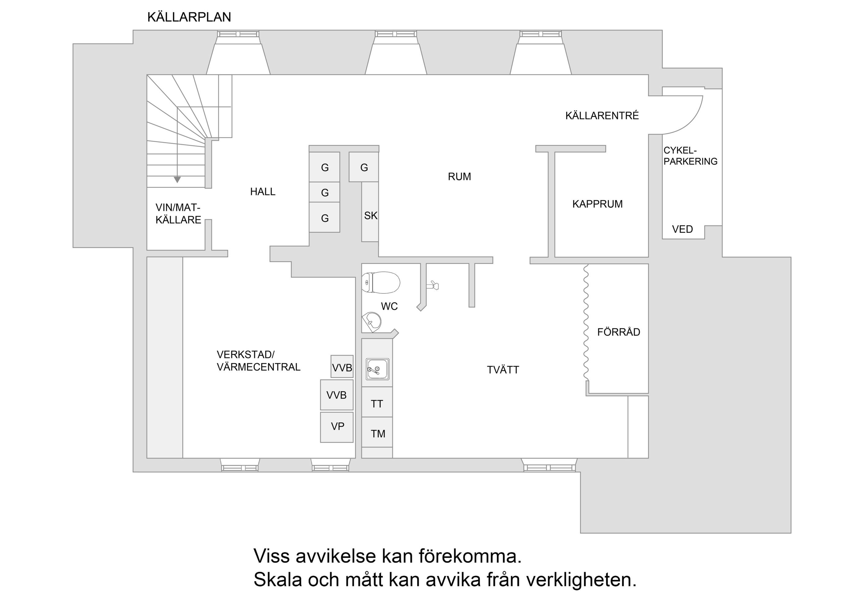 Planskiss källarplan