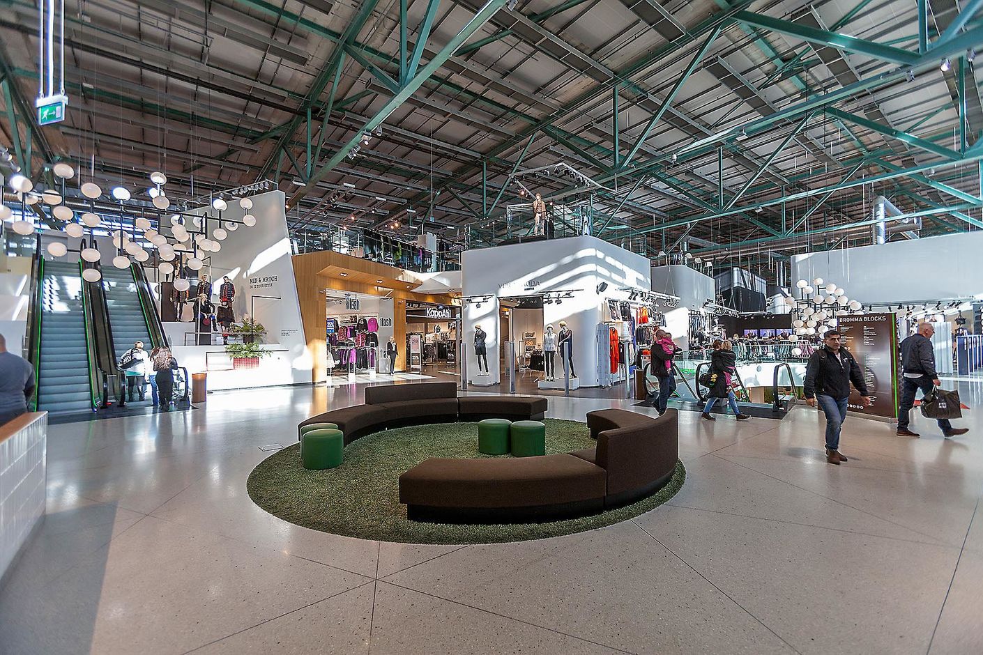 Bromma Blocks, galleria med stort utbud